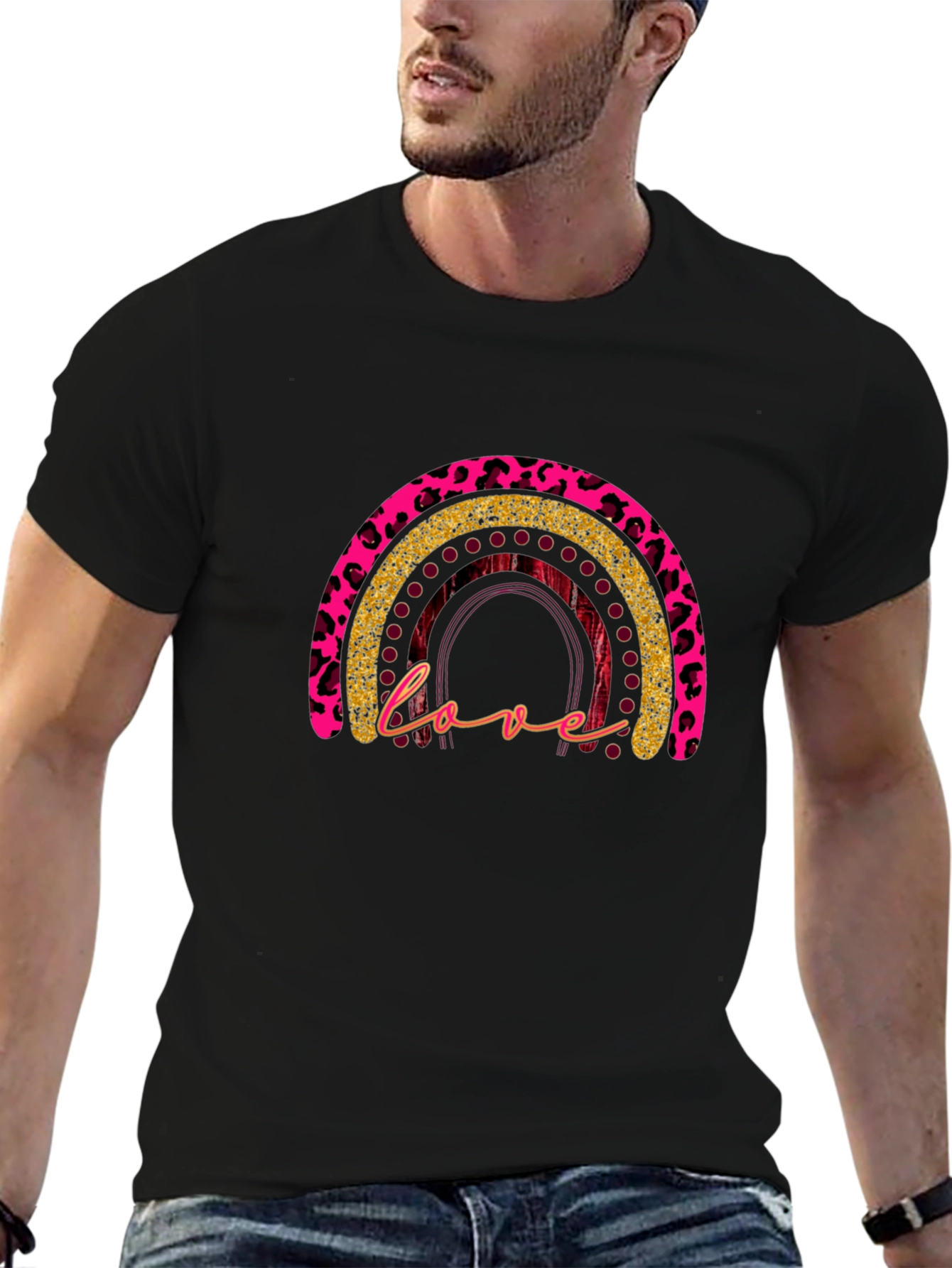 Leopard Rainbow Love T-Shirt