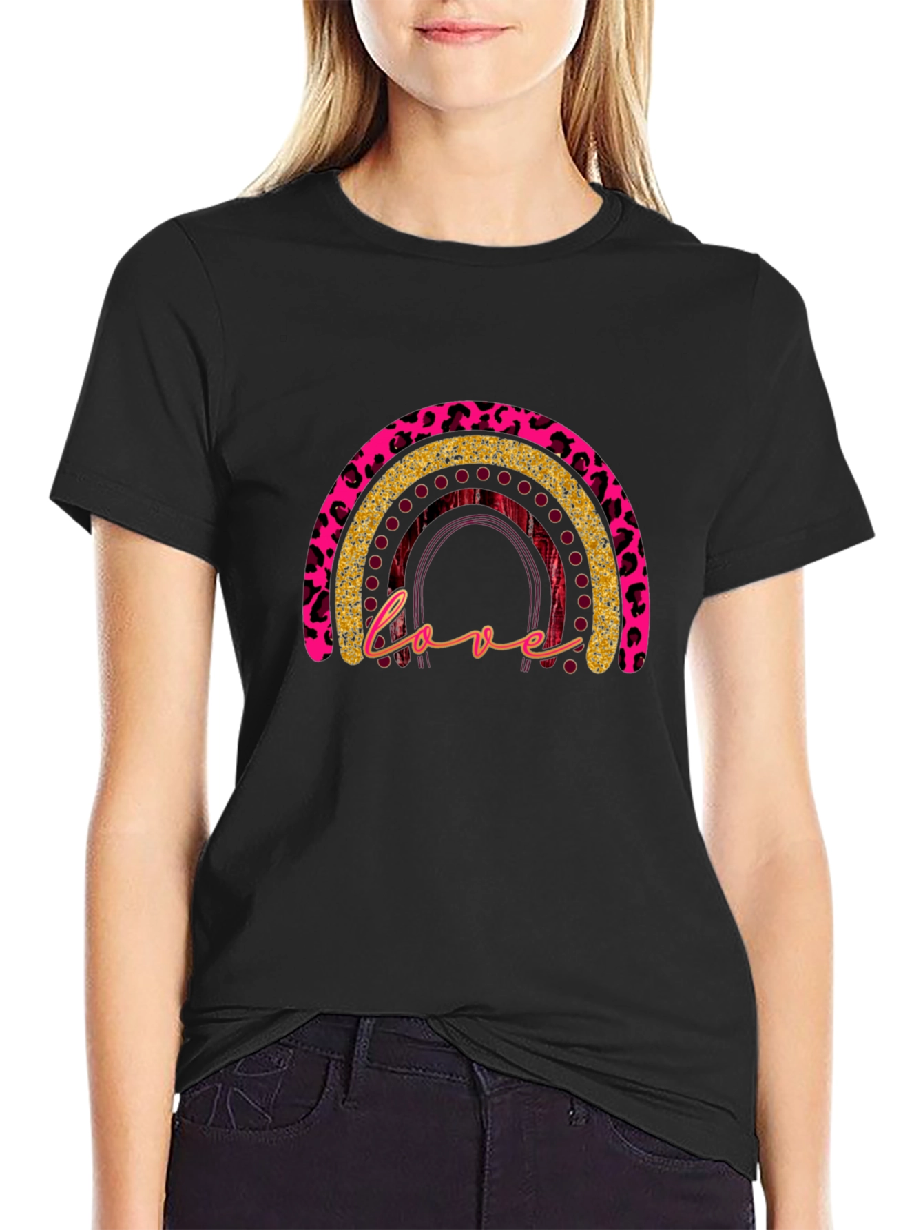 Leopard Rainbow Love T-Shirt