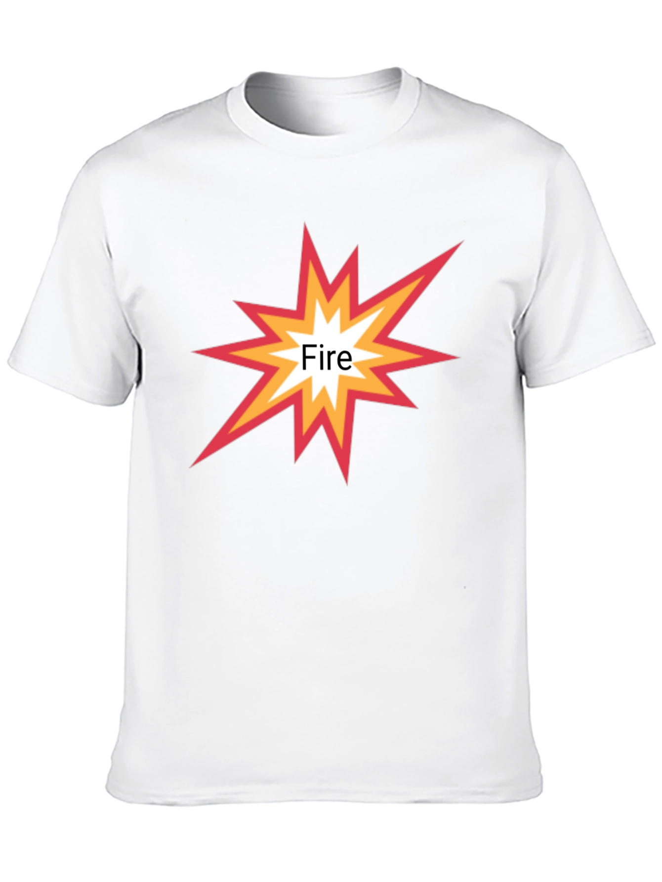 Fire Graphic Black T-Shirt - Stylish Casual Wear