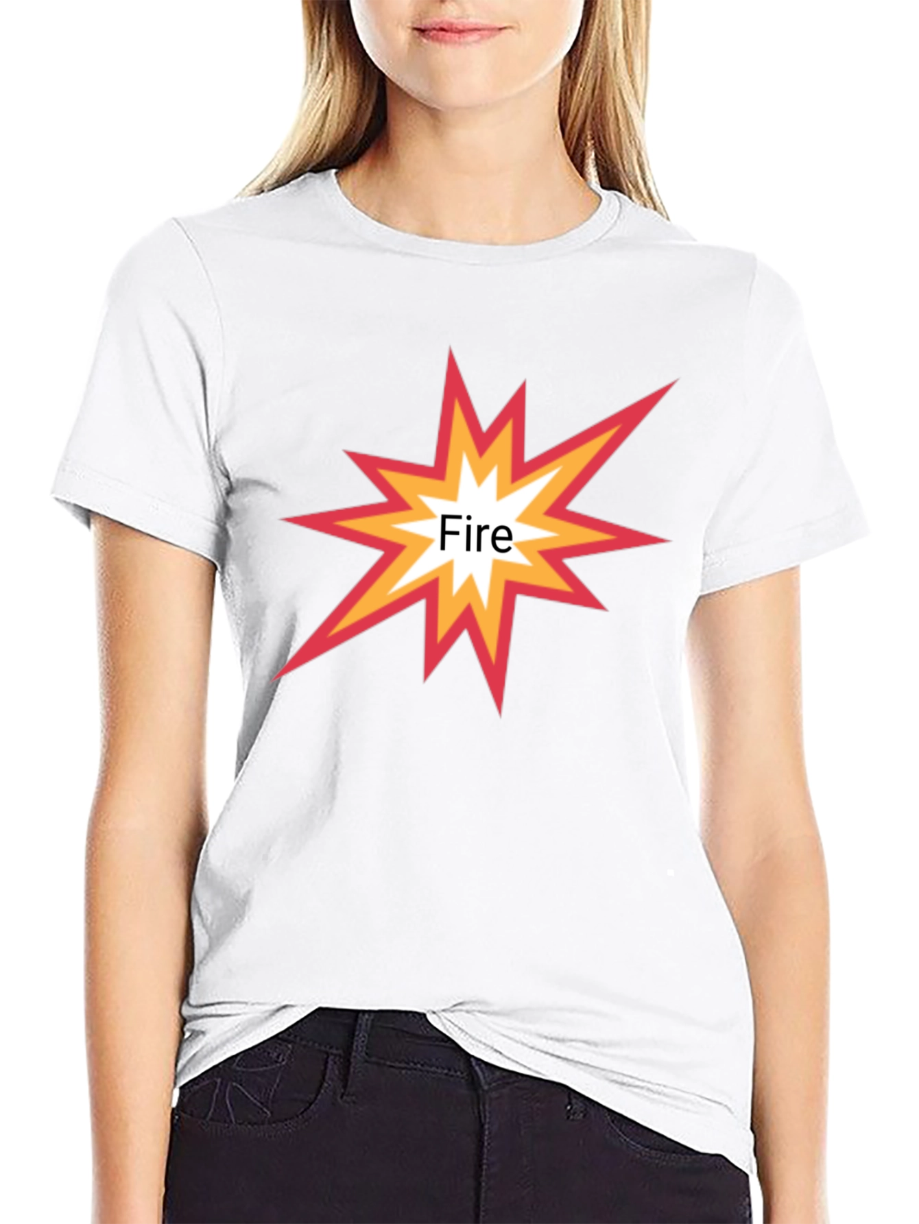 Fire Graphic Black T-Shirt - Stylish Casual Wear