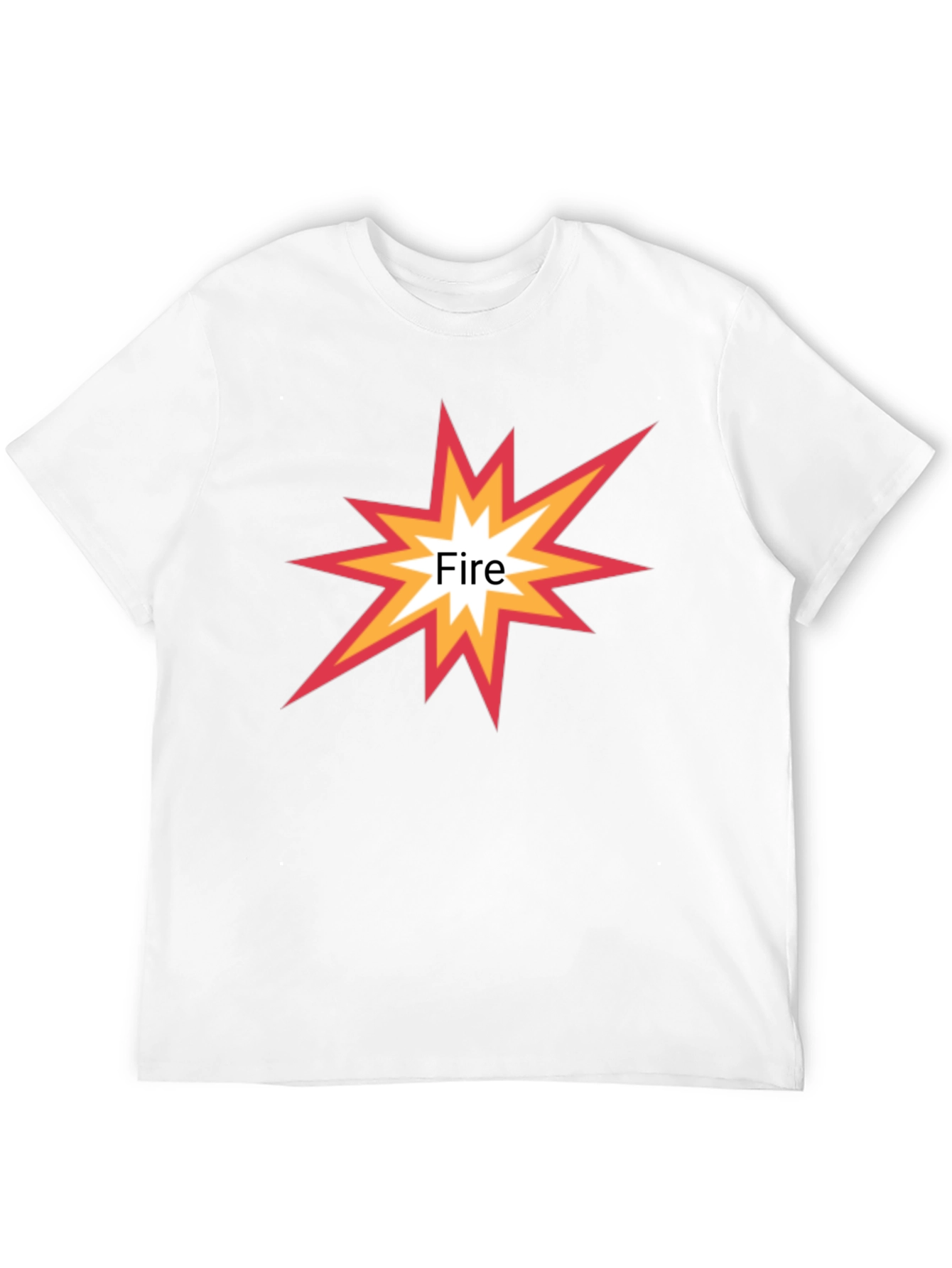 Fire Graphic Black T-Shirt - Stylish Casual Wear