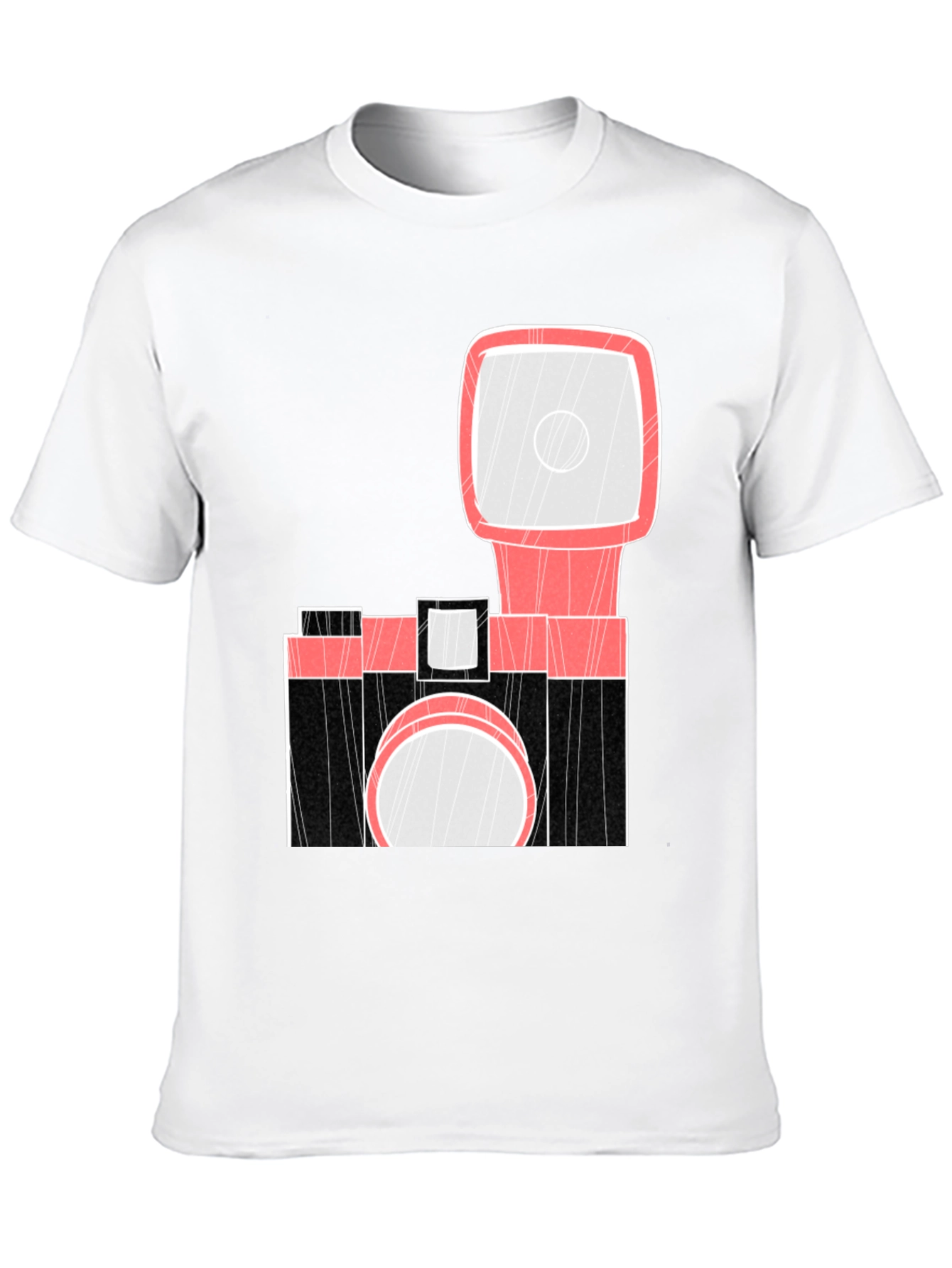 Retro Camera Graphic Tee - Black