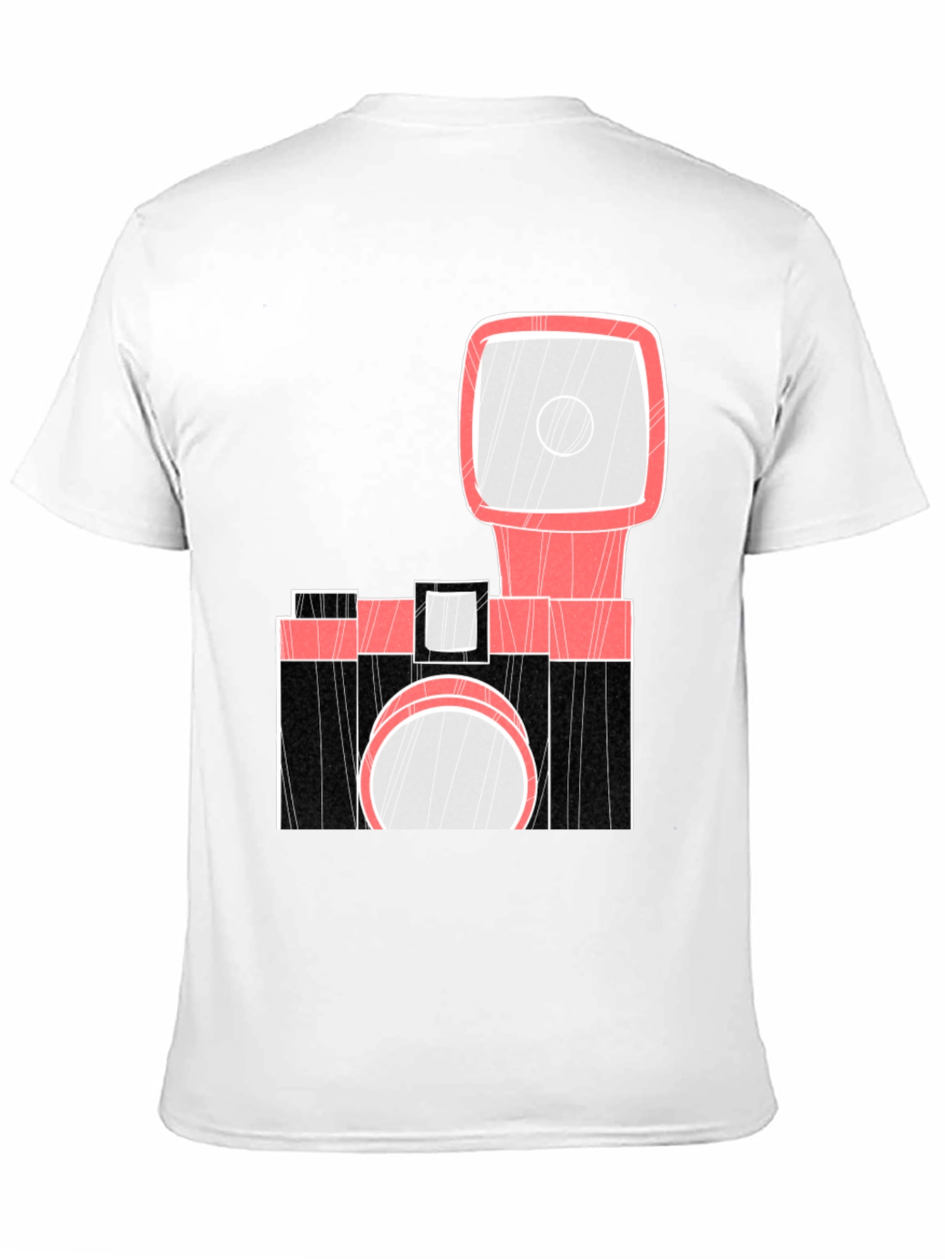 Retro Camera Graphic Tee - Black