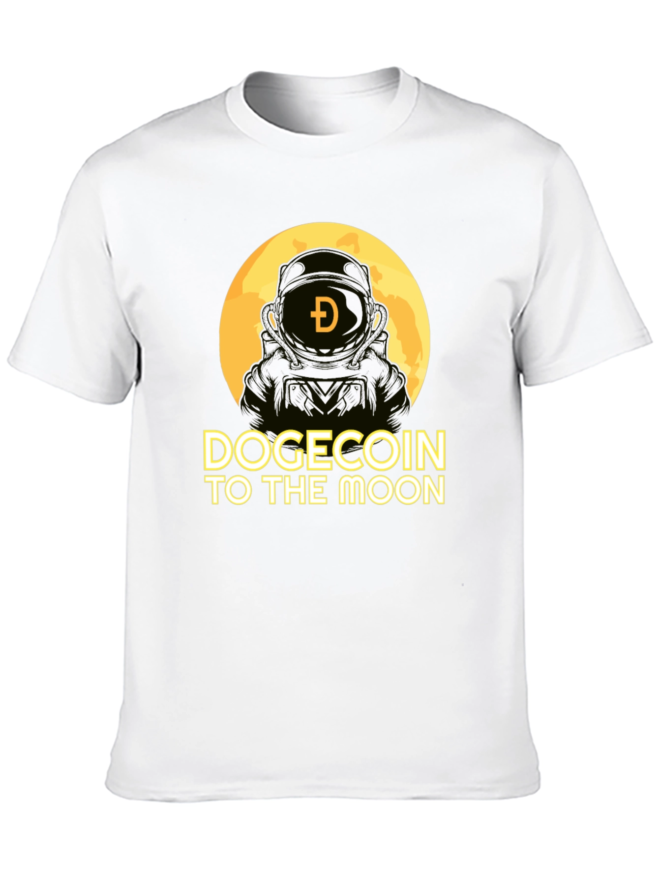Dogecoin To The Moon Black T-Shirt