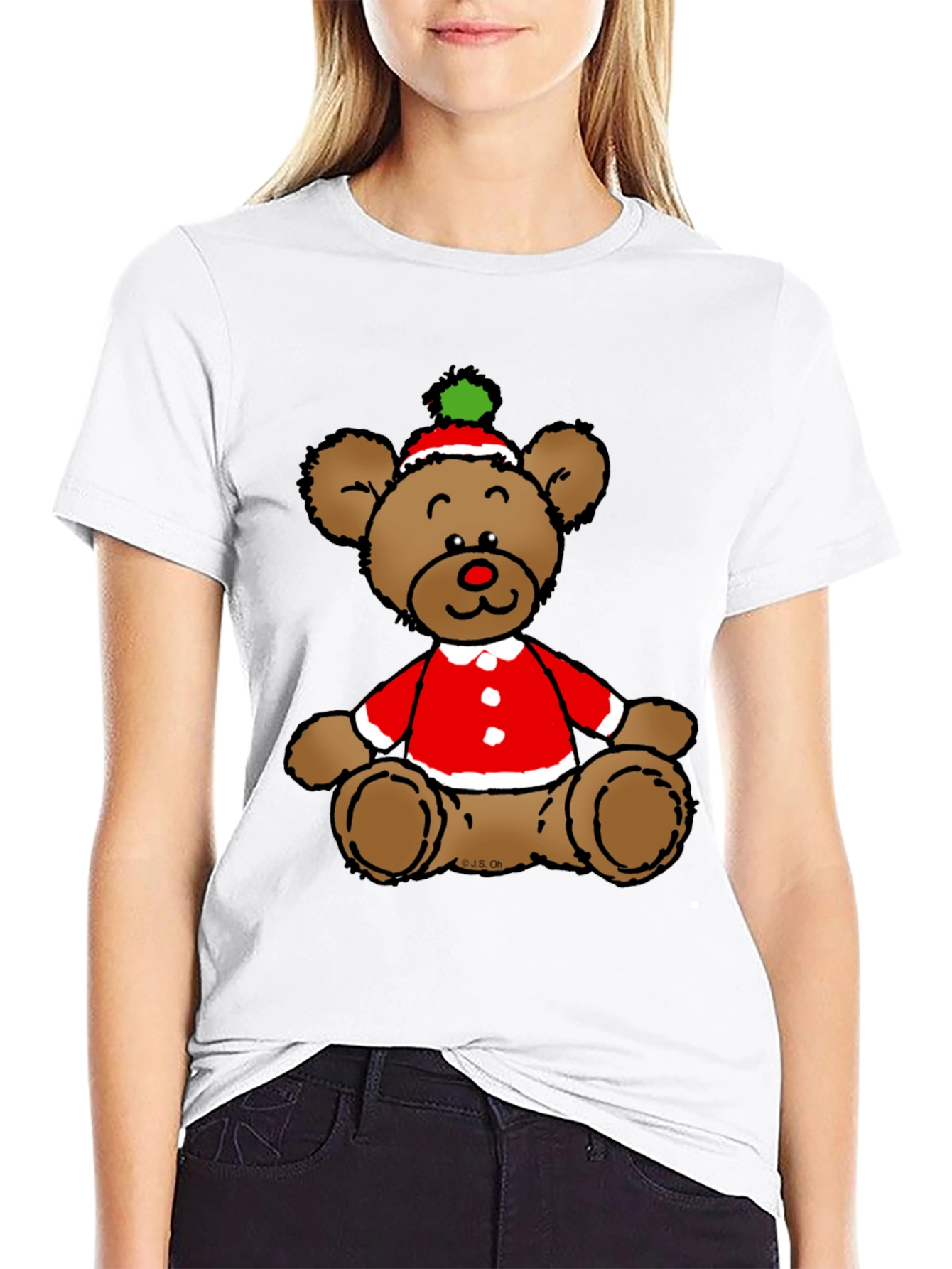 Christmas Teddy Bear Graphic Tee