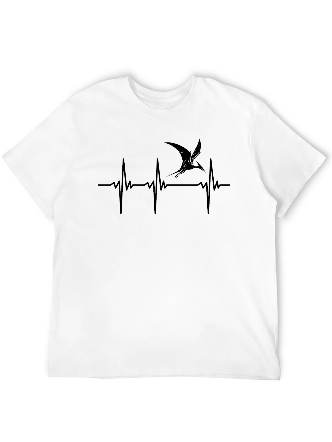 Pterodactyl Heartbeat T-Shirt - Prehistoric Pulse