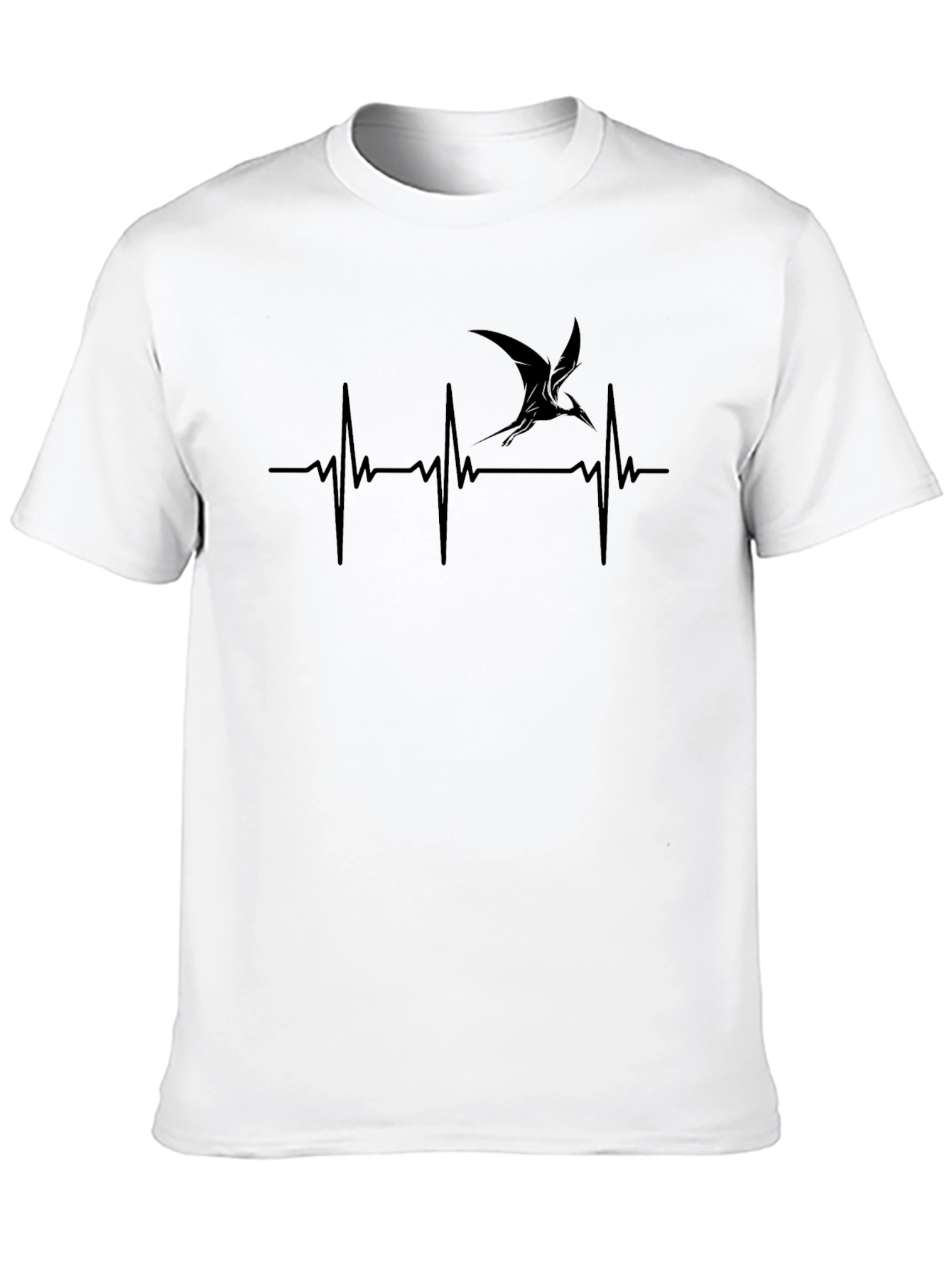 Pterodactyl Heartbeat T-Shirt - Prehistoric Pulse