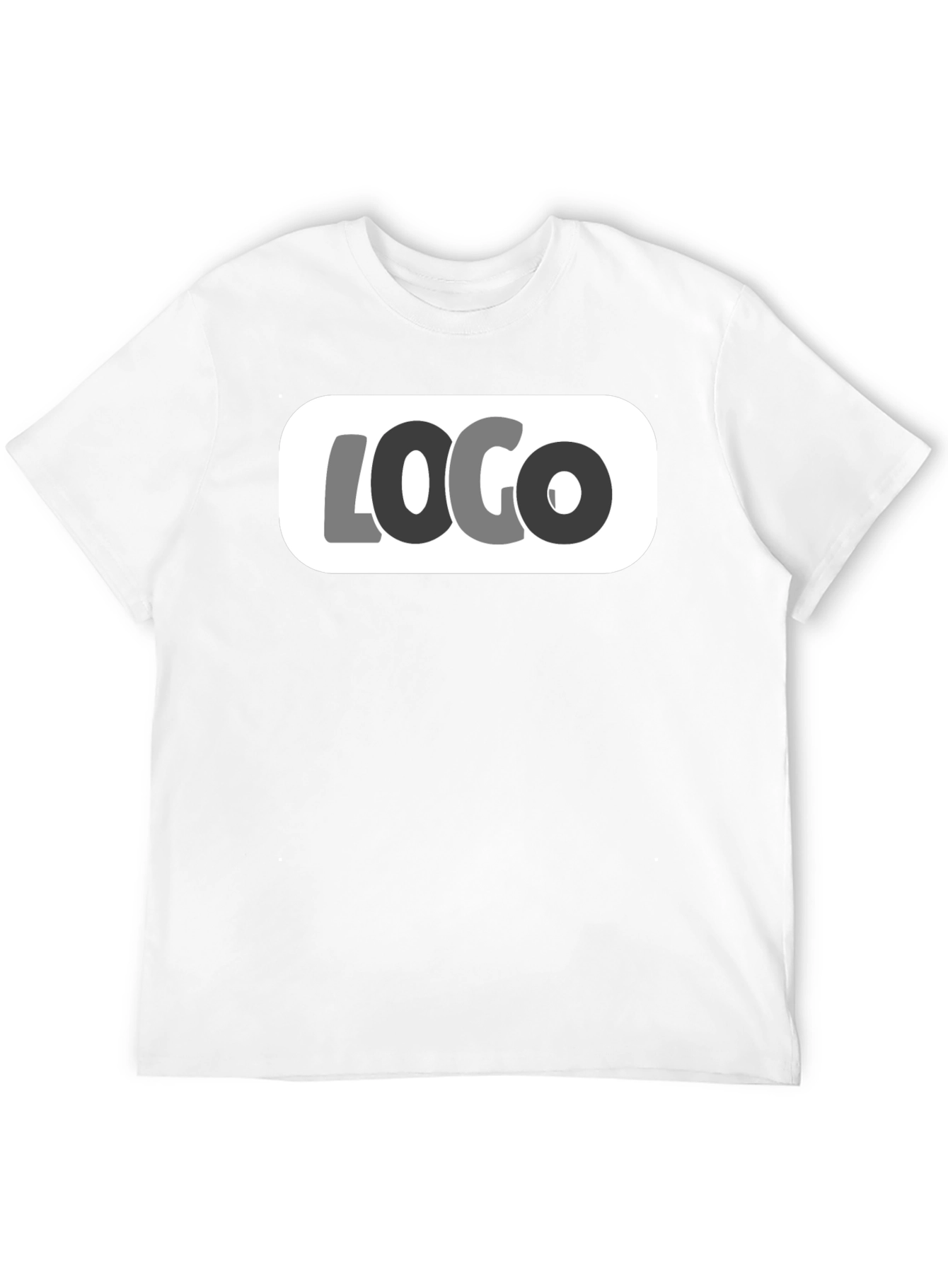Black Graphic Tee - Modern Logo Design