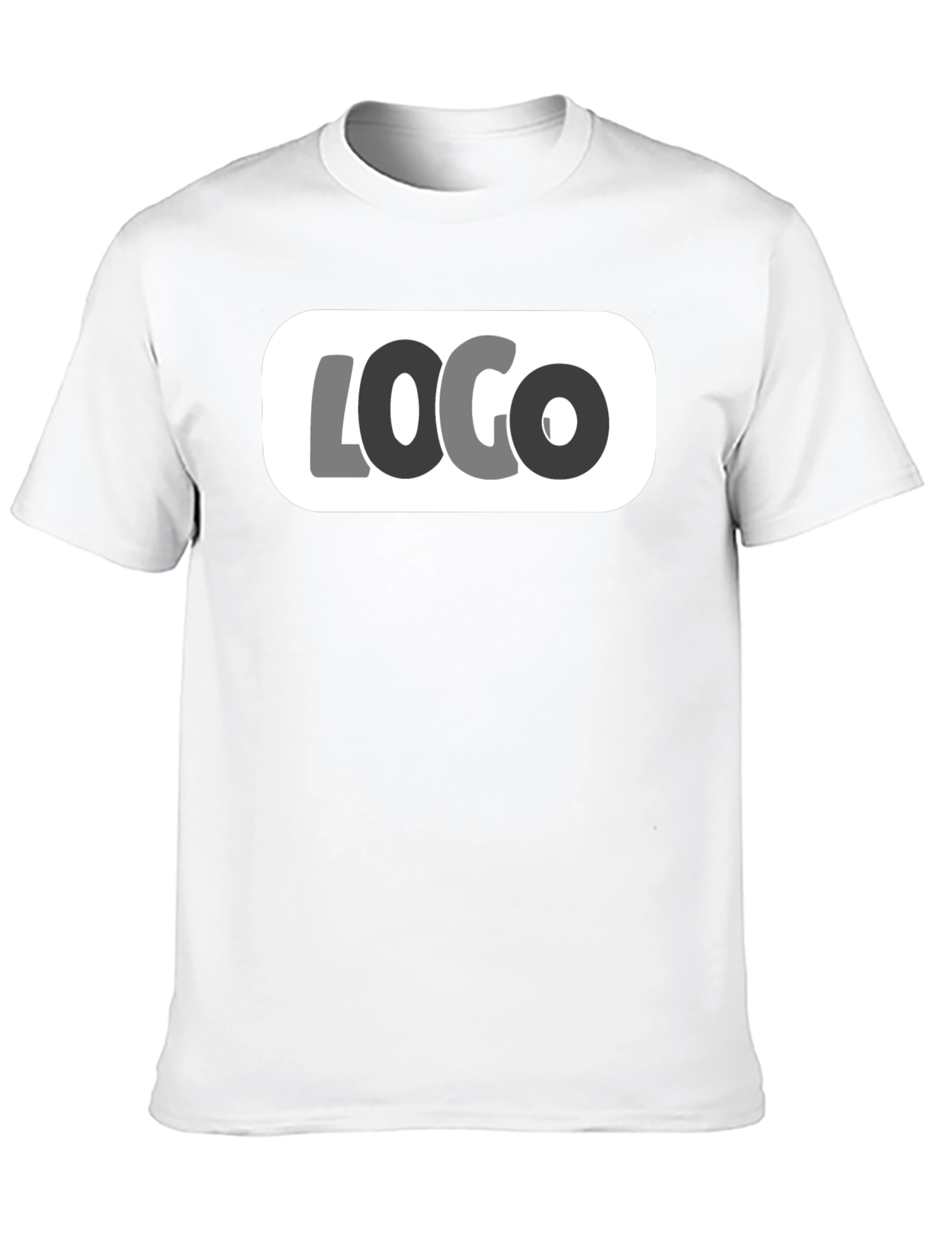 Black Graphic Tee - Modern Logo Design