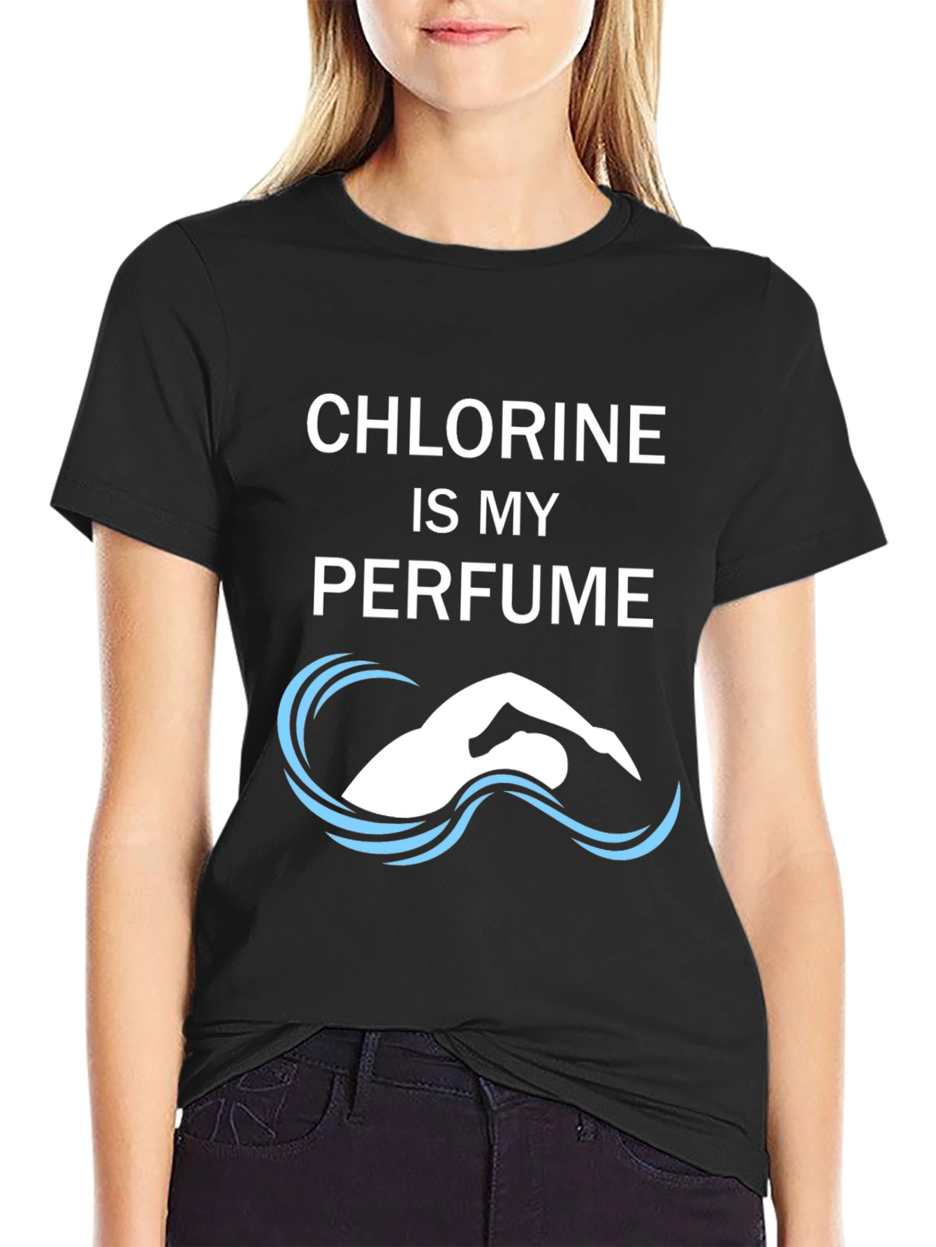 Chlorine is My Perfume Funny Swimmer T-Shirt