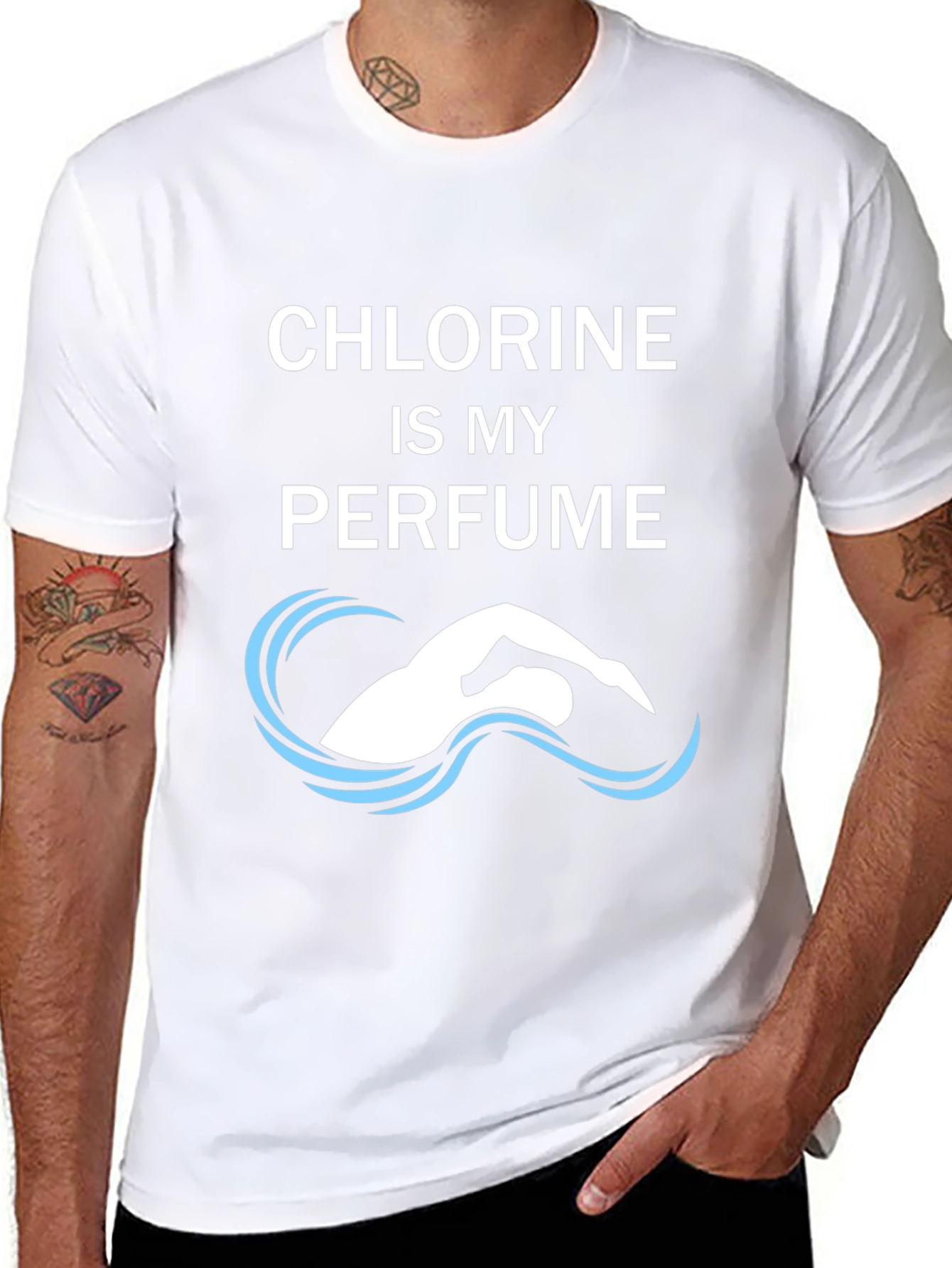 Chlorine is My Perfume Funny Swimmer T-Shirt