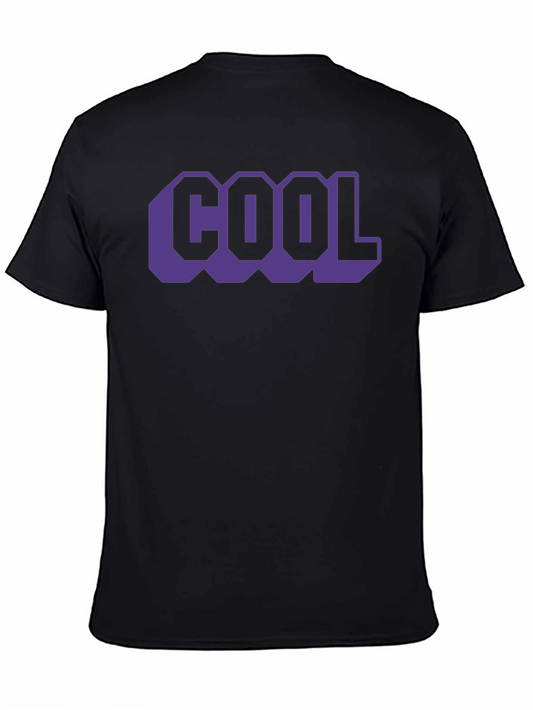 Cool Graphic Tee - Mens Black Short Sleeve T-Shirt