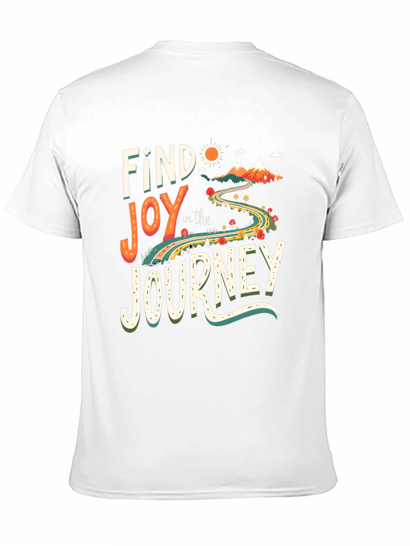 Find Joy in the Journey Black Graphic T-Shirt