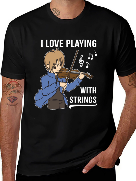 I Love Playing With Strings T-Shirt