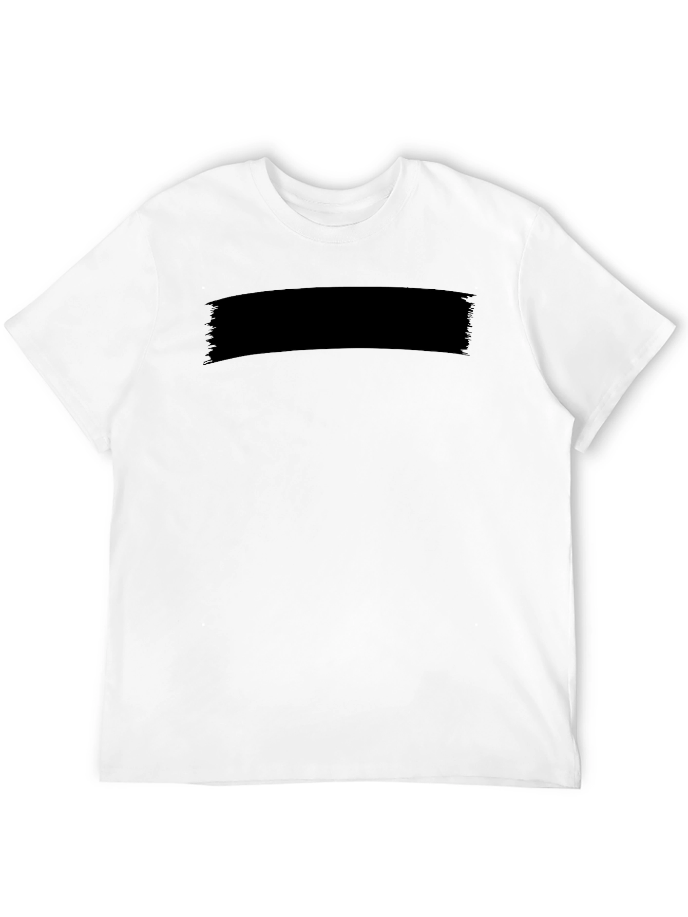 Mens Solid Black Crew Neck Short Sleeve T-Shirt