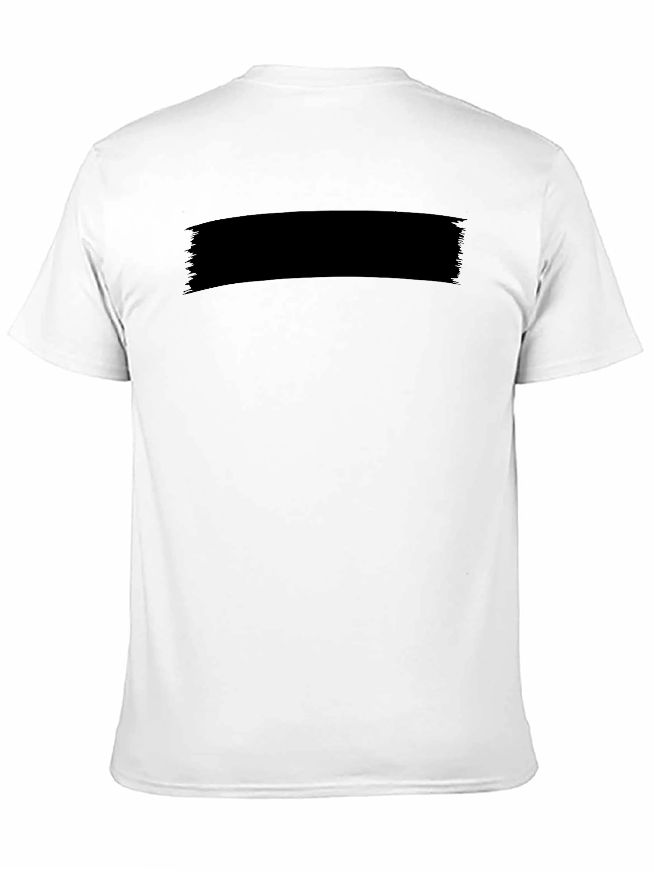 Mens Solid Black Crew Neck Short Sleeve T-Shirt