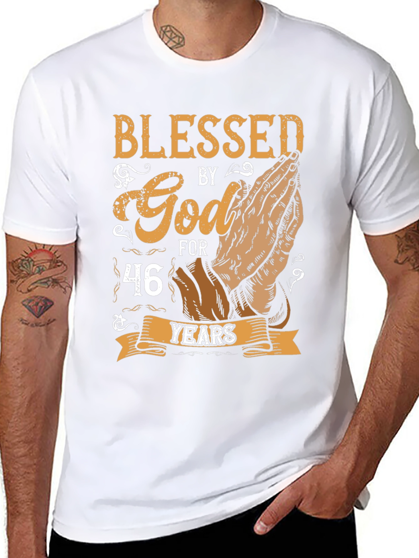 Blessed by God T-shirt - 46 Years