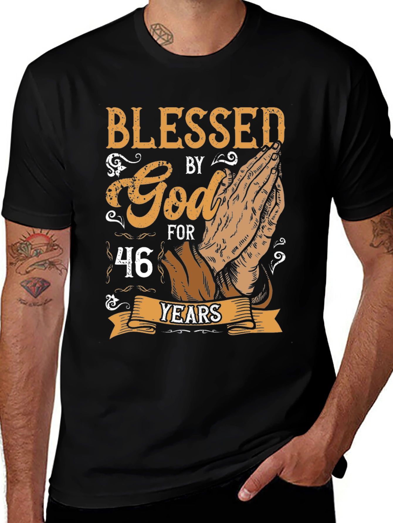 Blessed by God T-shirt - 46 Years