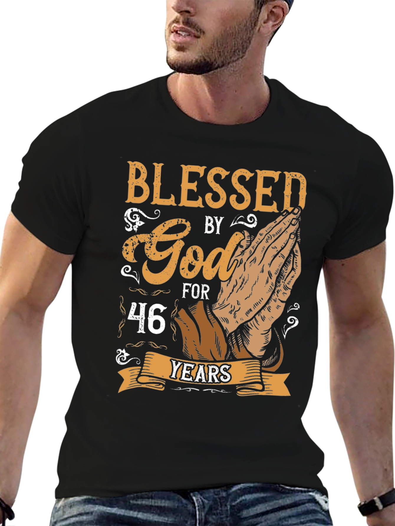 Blessed by God T-shirt - 46 Years