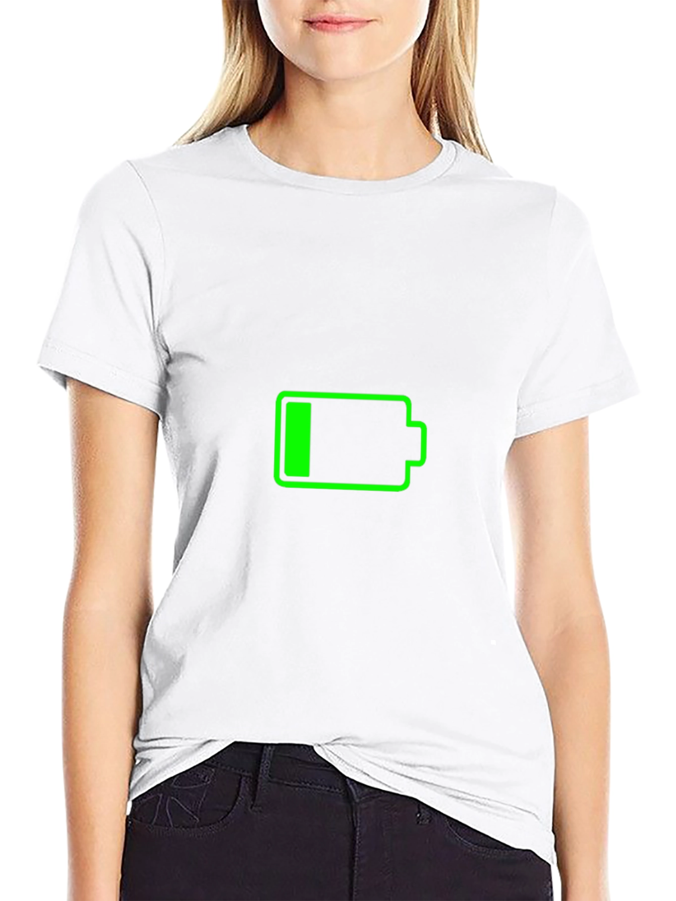 Low Battery Graphic T-Shirt - Recharge Your Style!