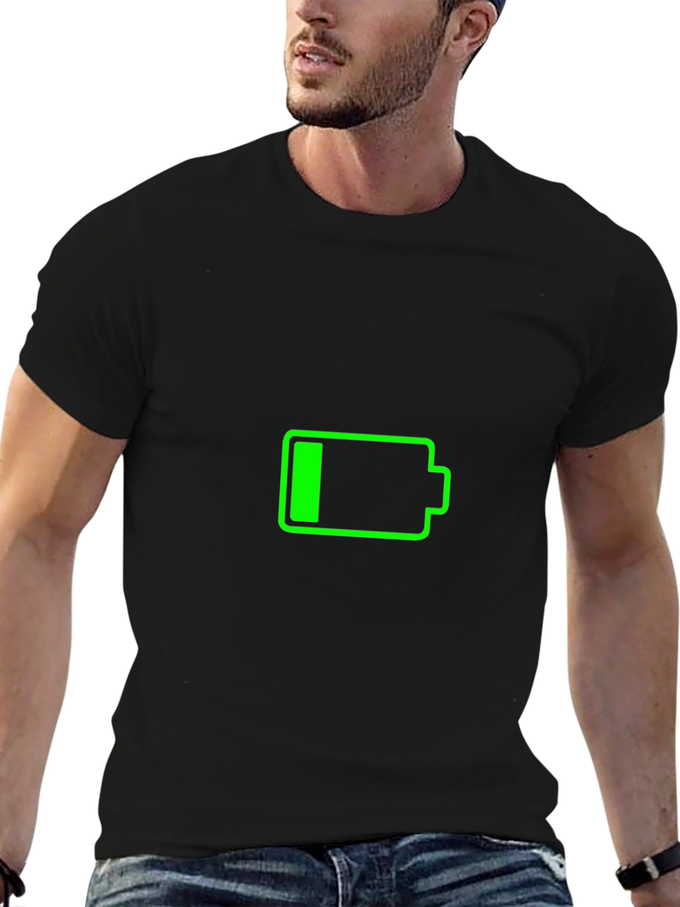 Low Battery Graphic T-Shirt - Recharge Your Style!