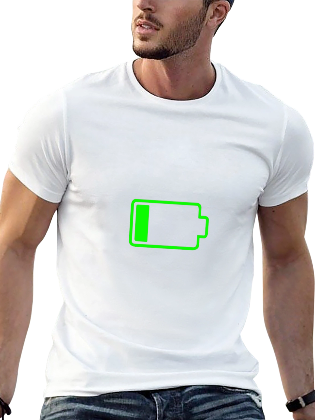 Low Battery Graphic T-Shirt - Recharge Your Style!