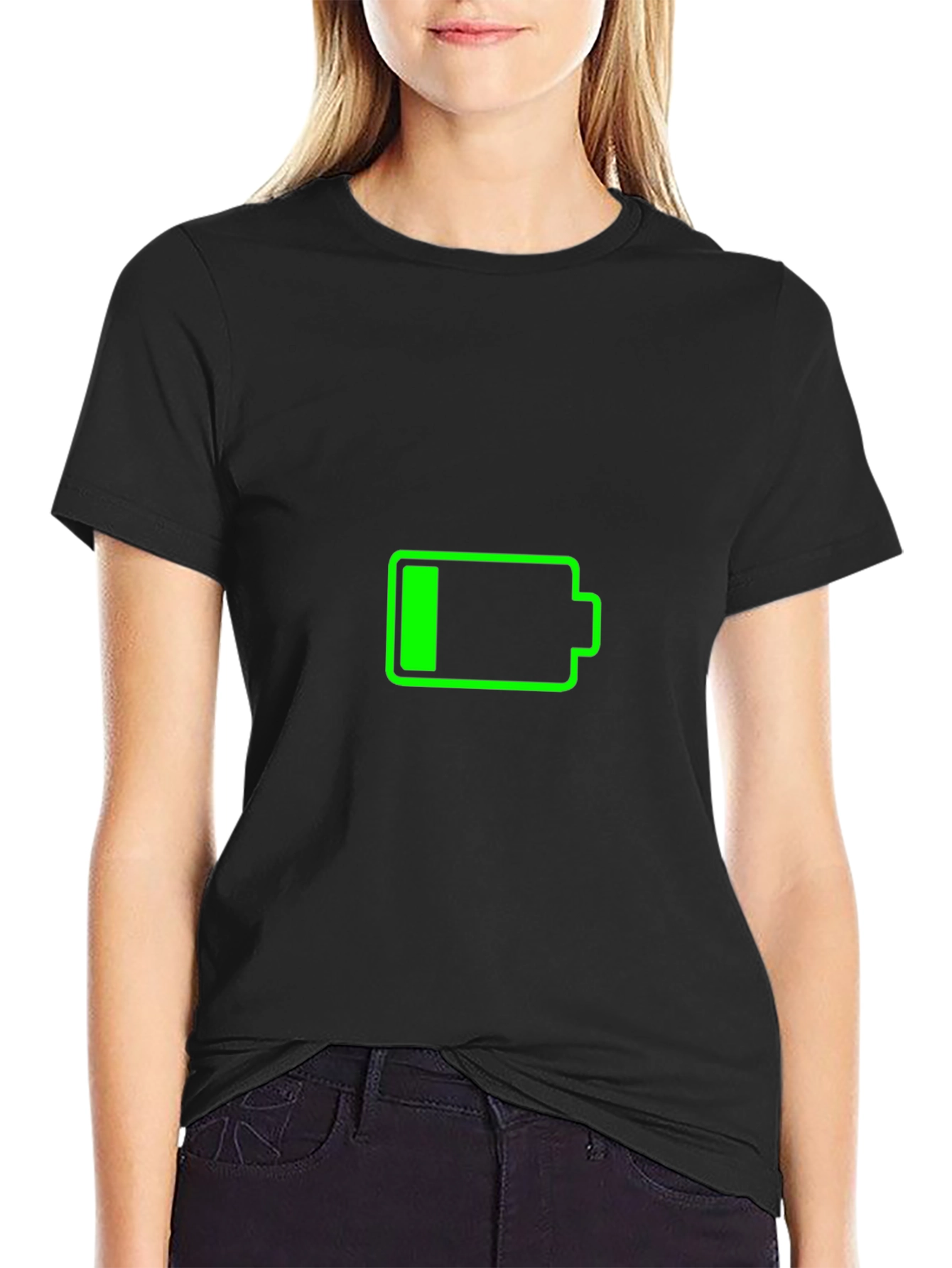 Low Battery Graphic T-Shirt - Recharge Your Style!
