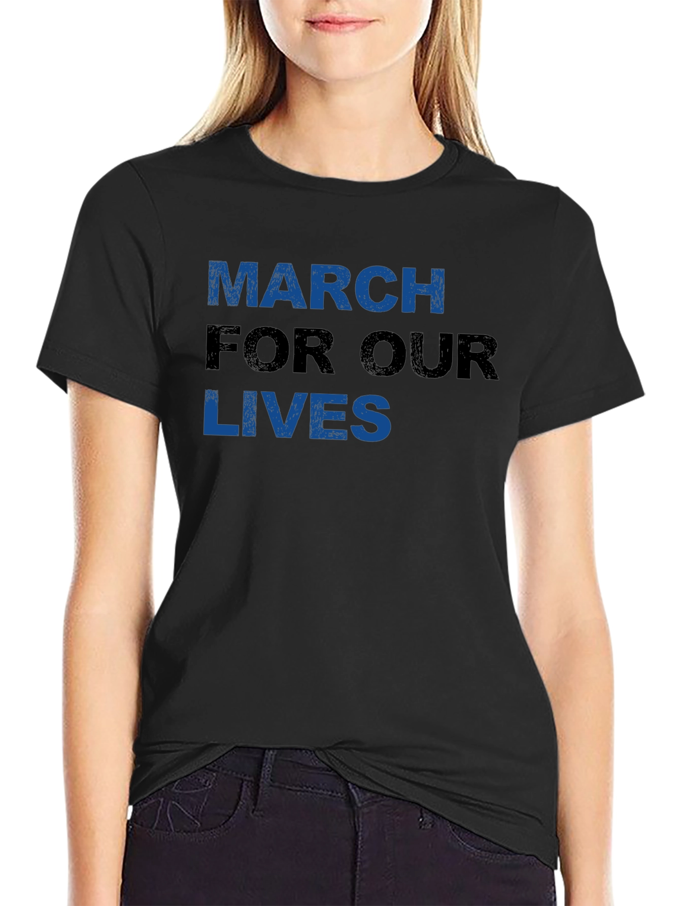 March For Our Lives Graphic Tee - Black