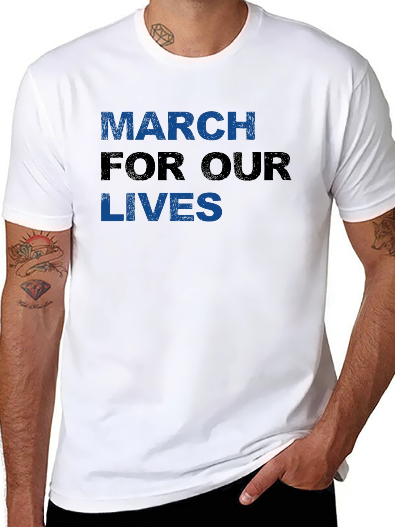 March For Our Lives Graphic Tee - Black