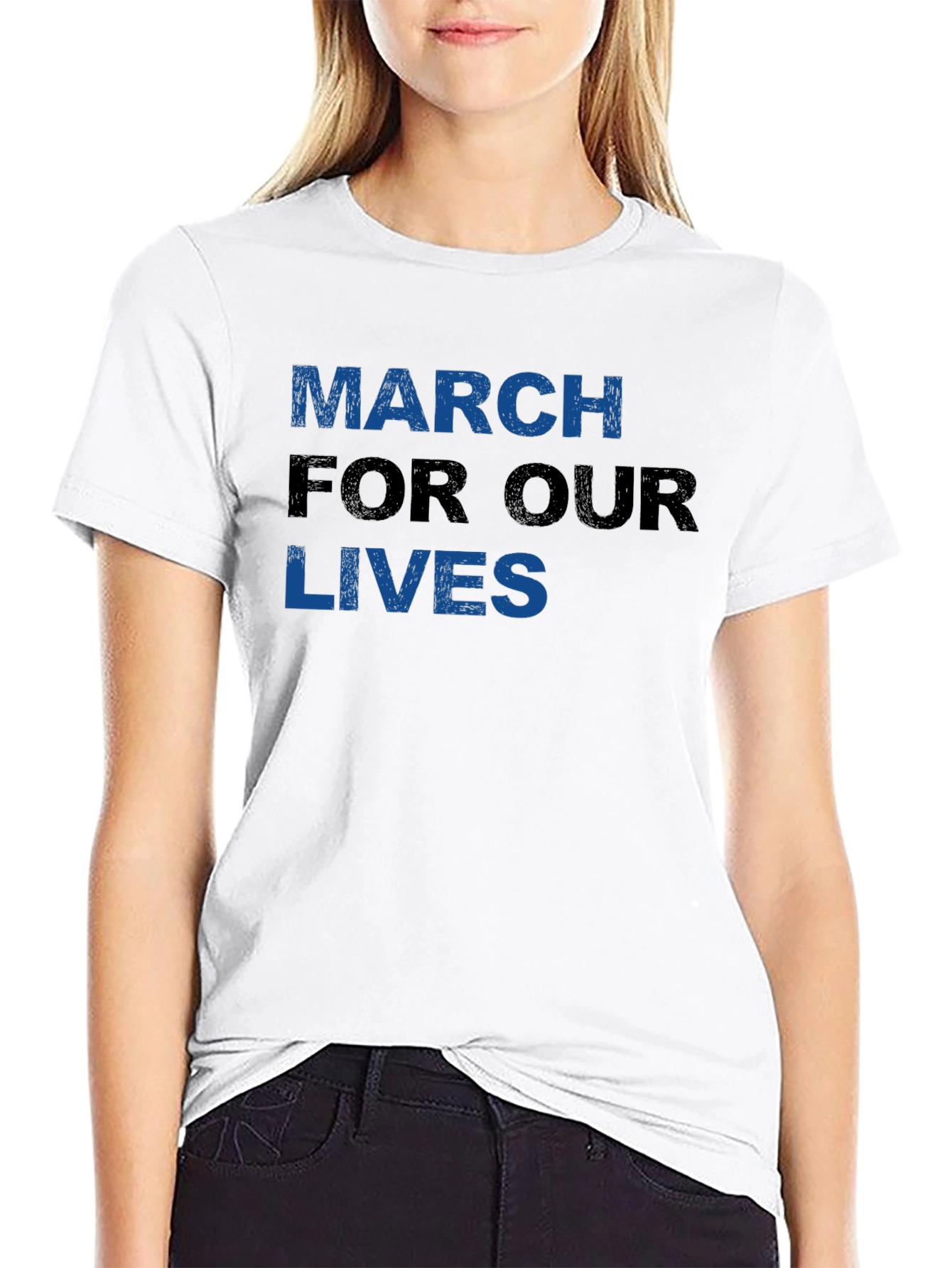 March For Our Lives Graphic Tee - Black