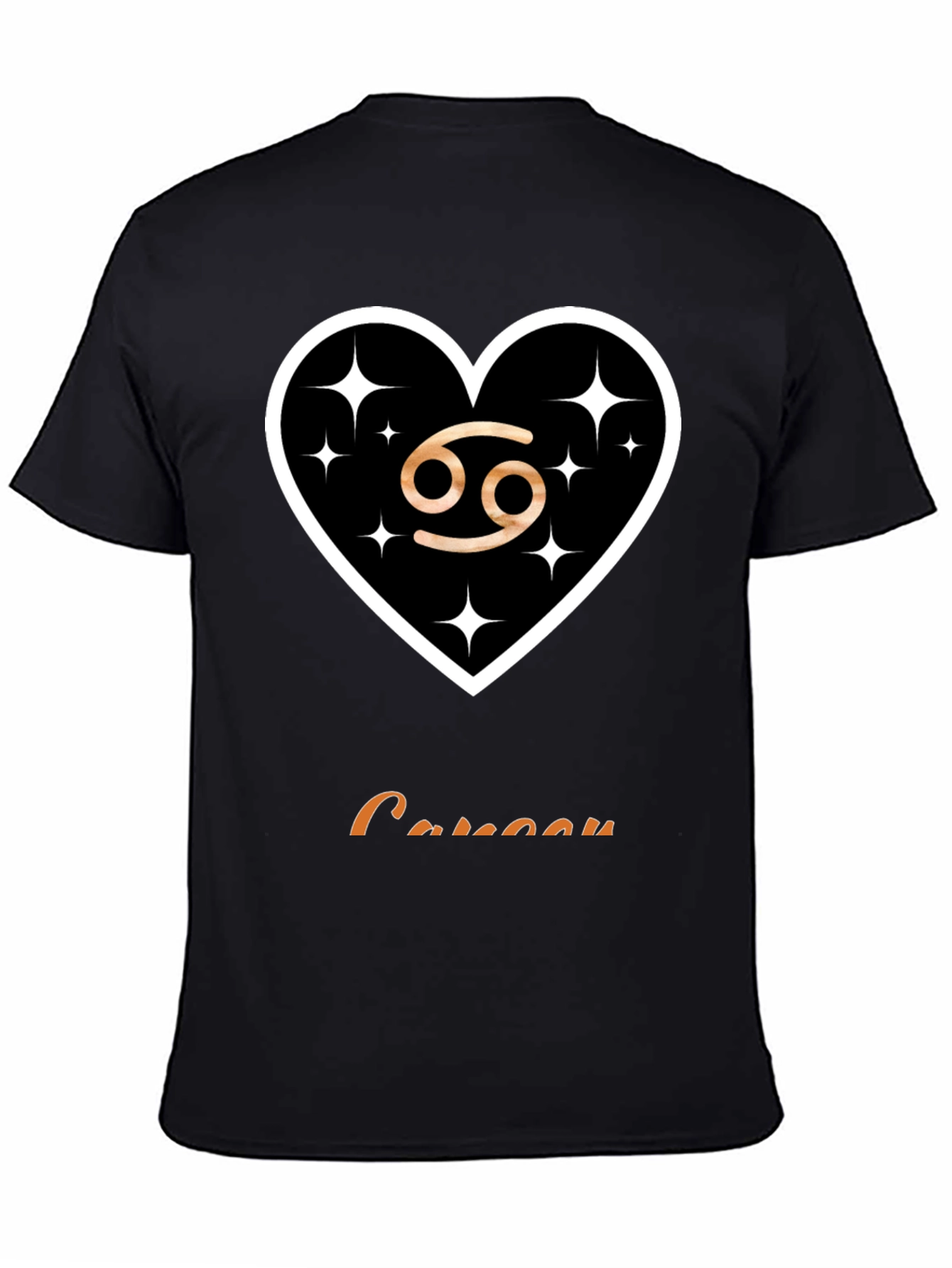 Cancer Zodiac Sign T-Shirt Heart Design