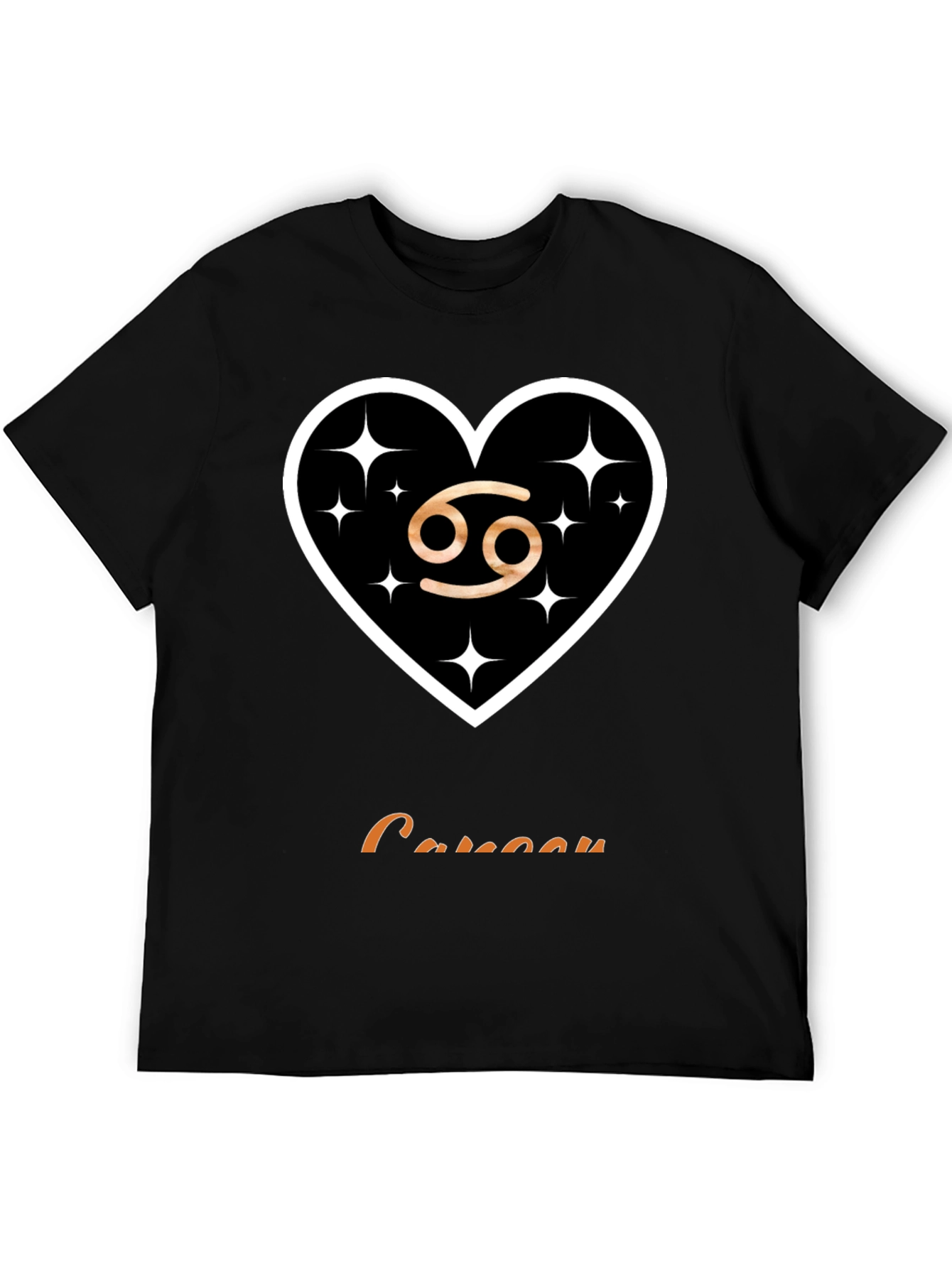 Cancer Zodiac Sign T-Shirt Heart Design