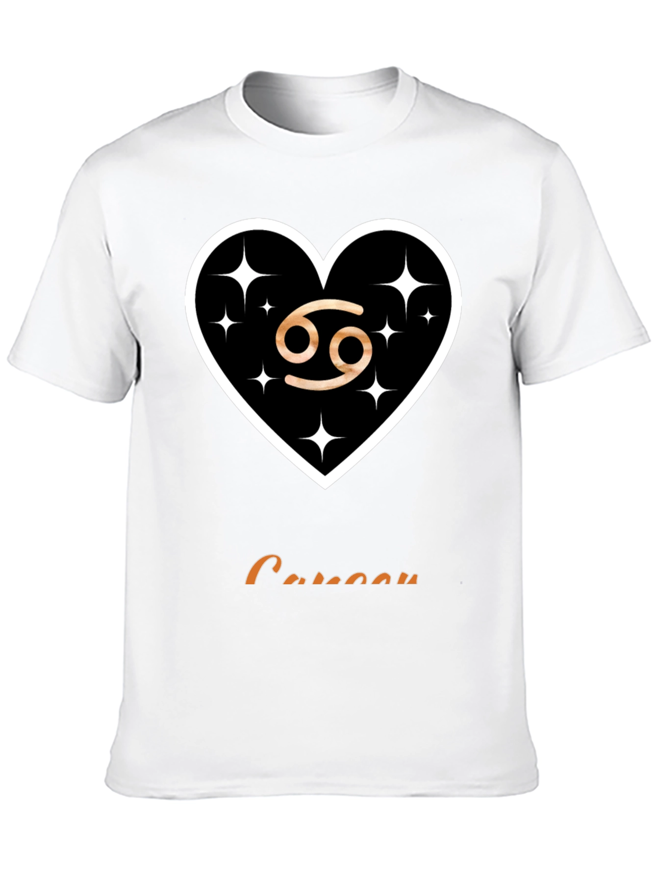 Cancer Zodiac Sign T-Shirt Heart Design