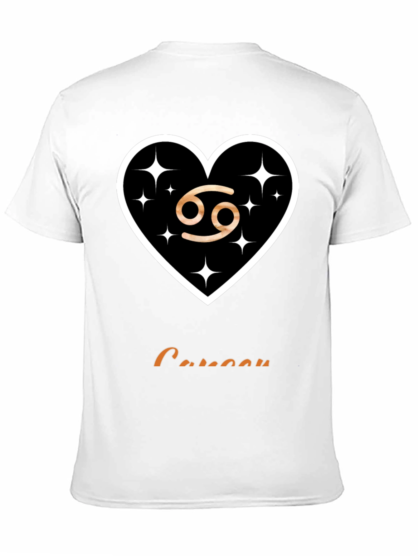 Cancer Zodiac Sign T-Shirt Heart Design