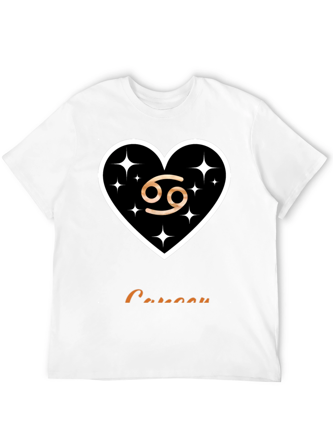Cancer Zodiac Sign T-Shirt Heart Design