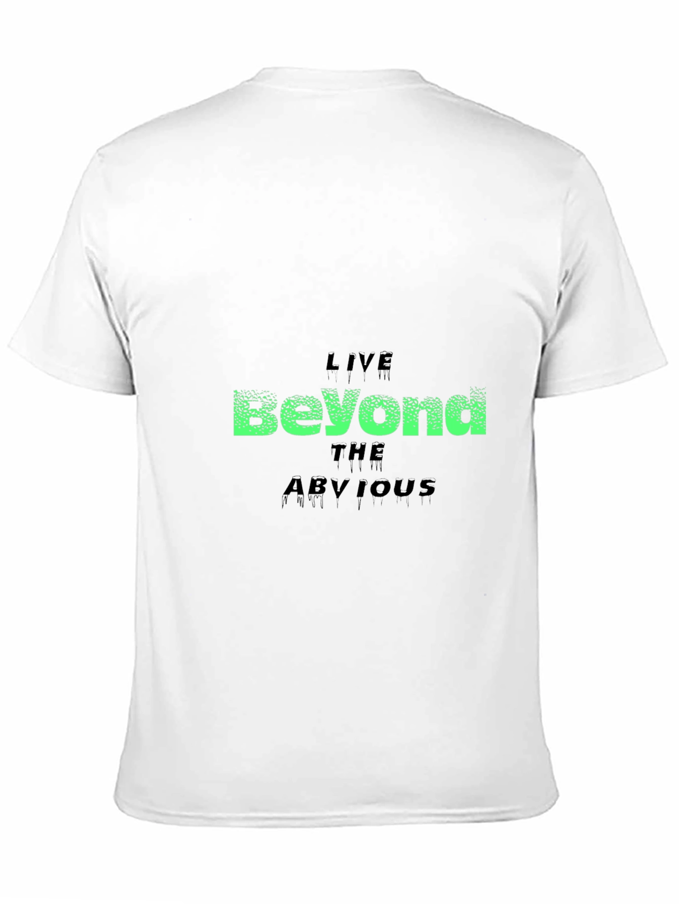 Live Beyond the Obvious Black Graphic Tee