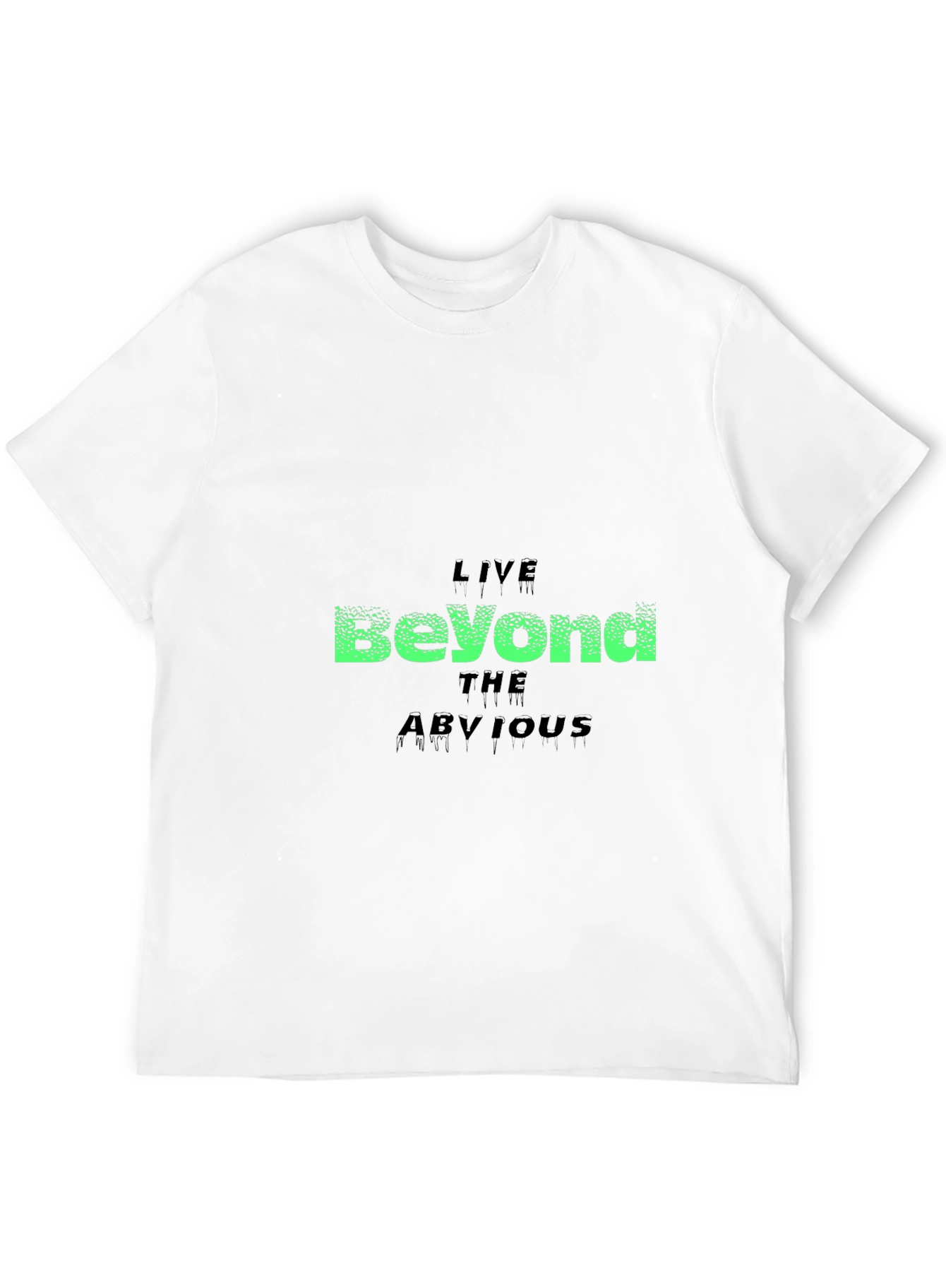 Live Beyond the Obvious Black Graphic Tee