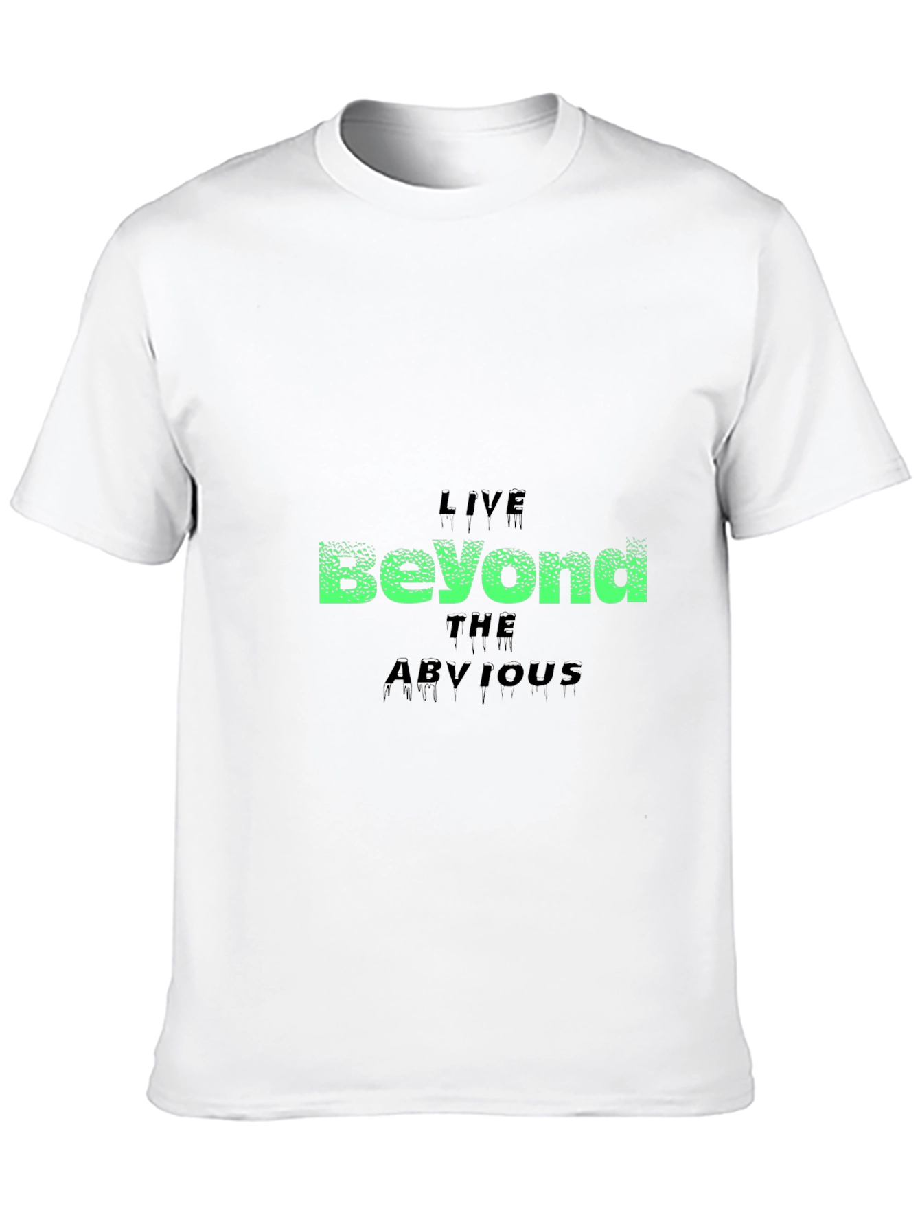 Live Beyond the Obvious Black Graphic Tee