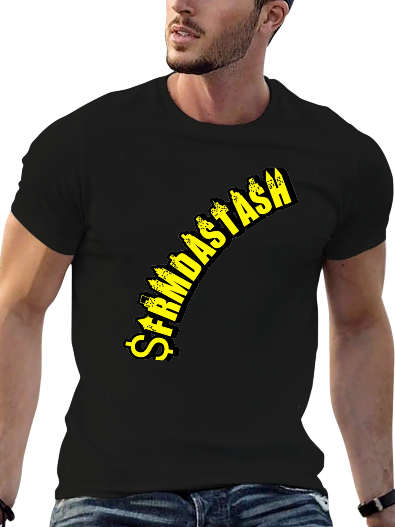 $FRMDA$TA$H Black Graphic Tee - Money Moves T-Shirt