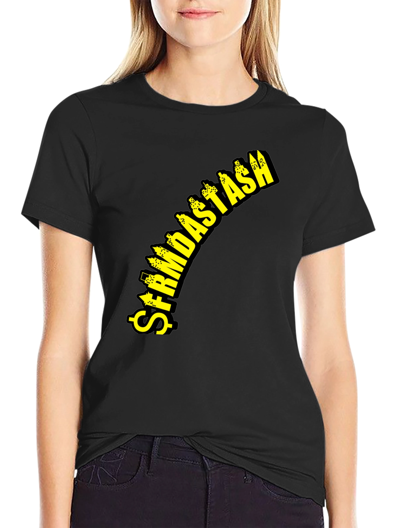 $FRMDA$TA$H Black Graphic Tee - Money Moves T-Shirt