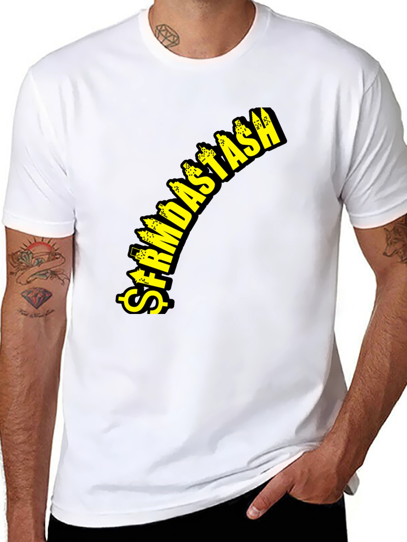 $FRMDA$TA$H Black Graphic Tee - Money Moves T-Shirt