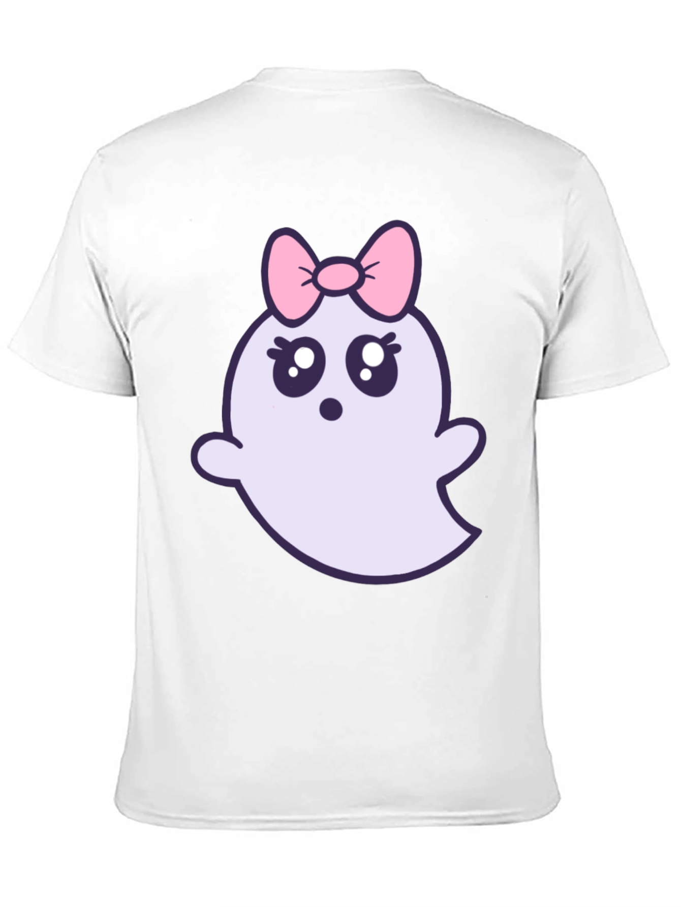 Cute Ghost with Bow T-Shirt - Halloween Apparel