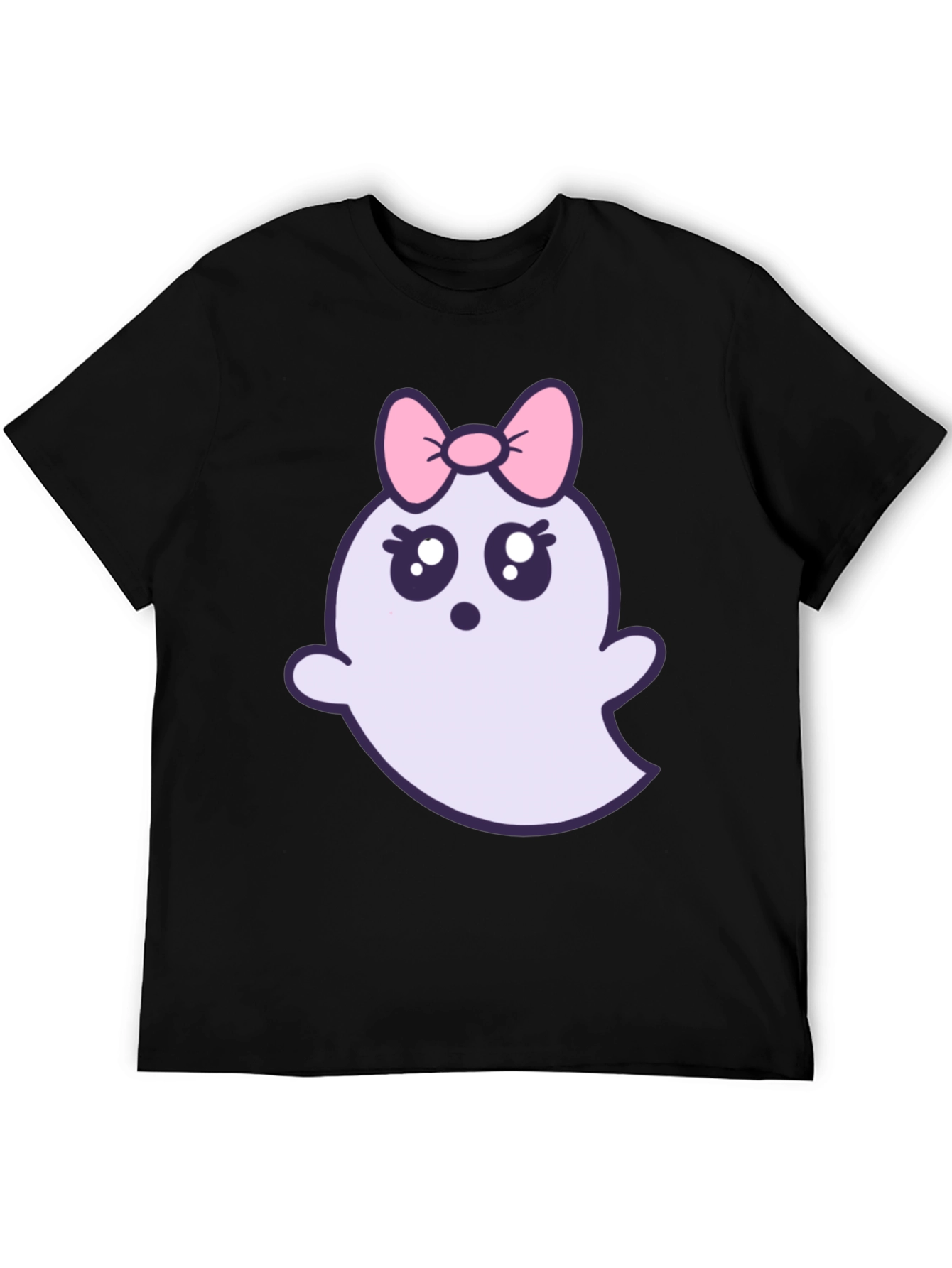Cute Ghost with Bow T-Shirt - Halloween Apparel