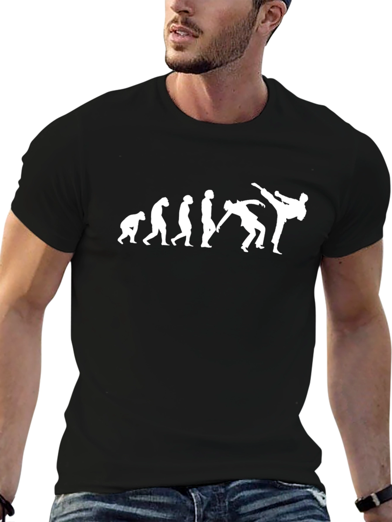 Evolution of Karate Black T-Shirt