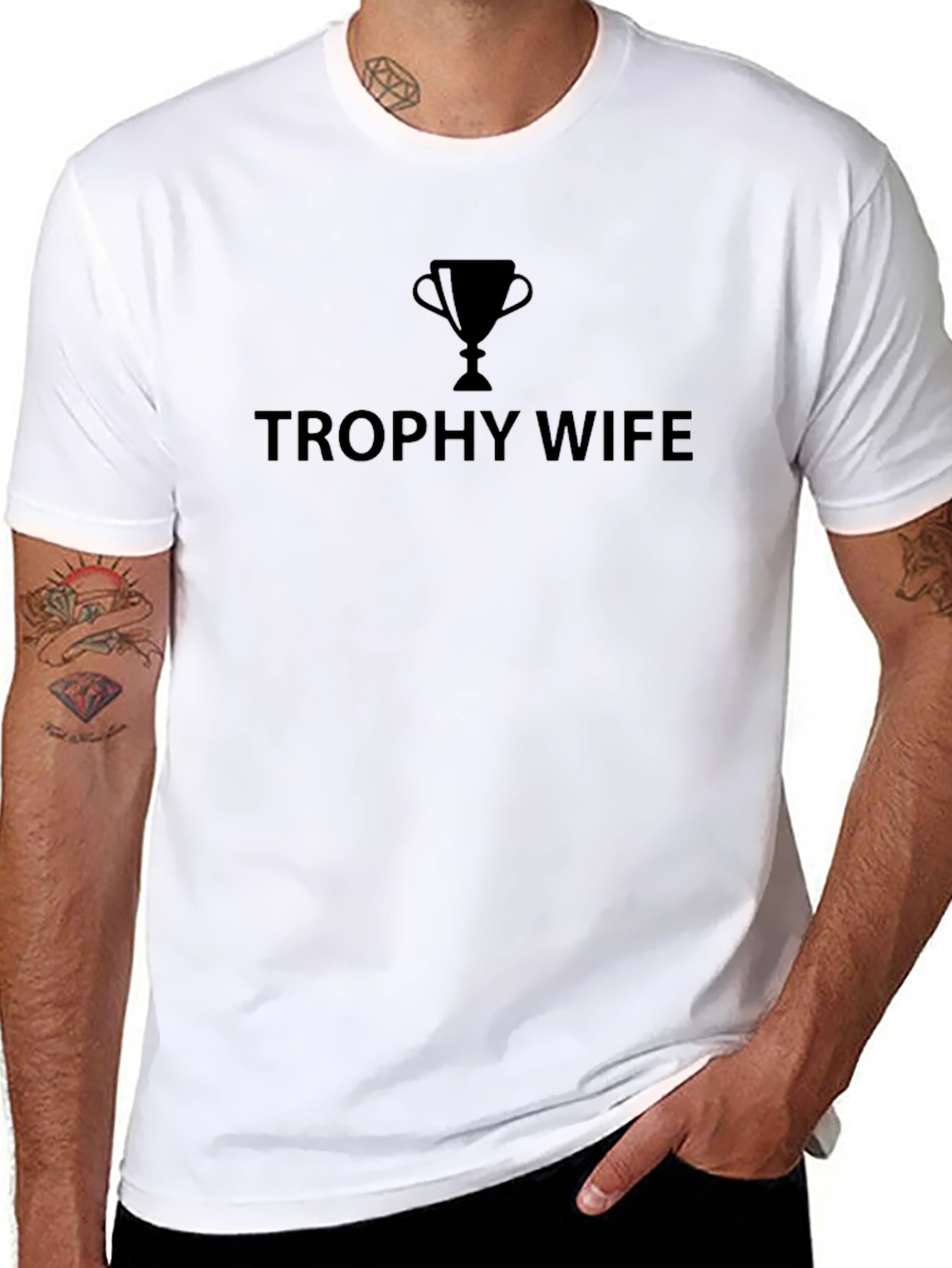 Trophy Wife Graphic Tee - Humorous Gift