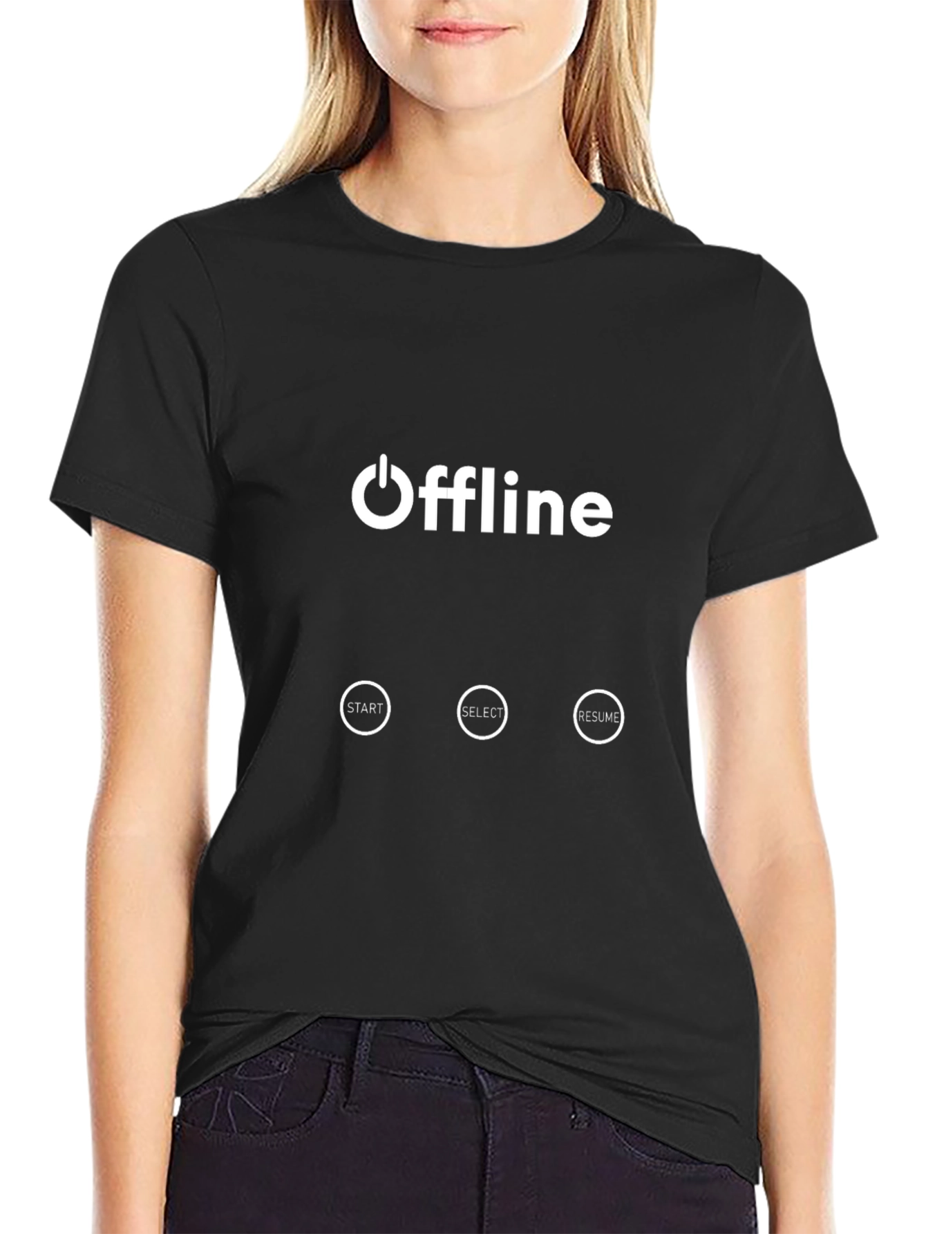 Offline Mode Graphic Tee - Gamer Humor