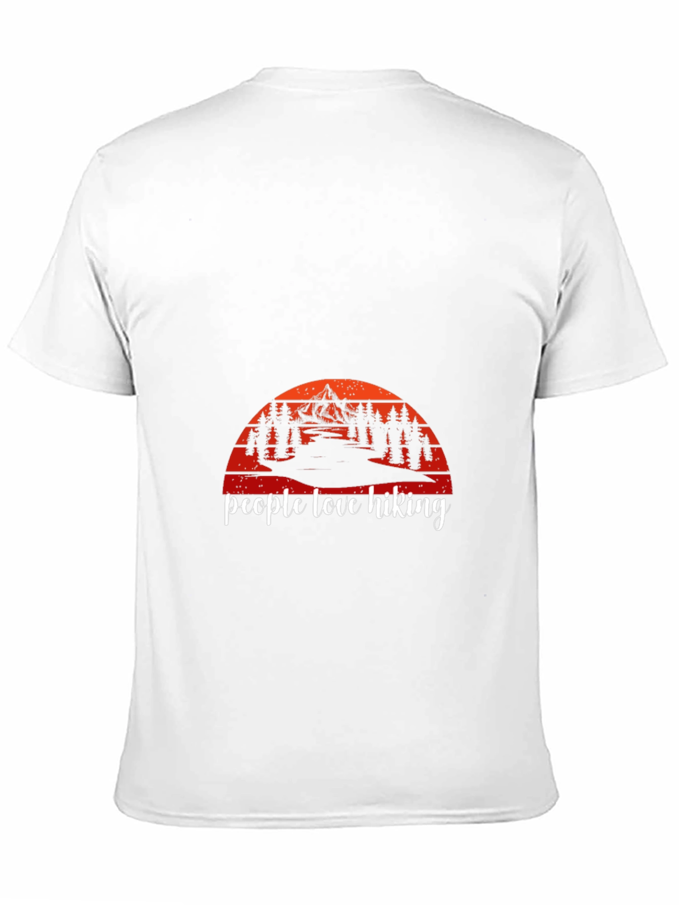 People Love Hiking Graphic Tee - Mountain Sunset
