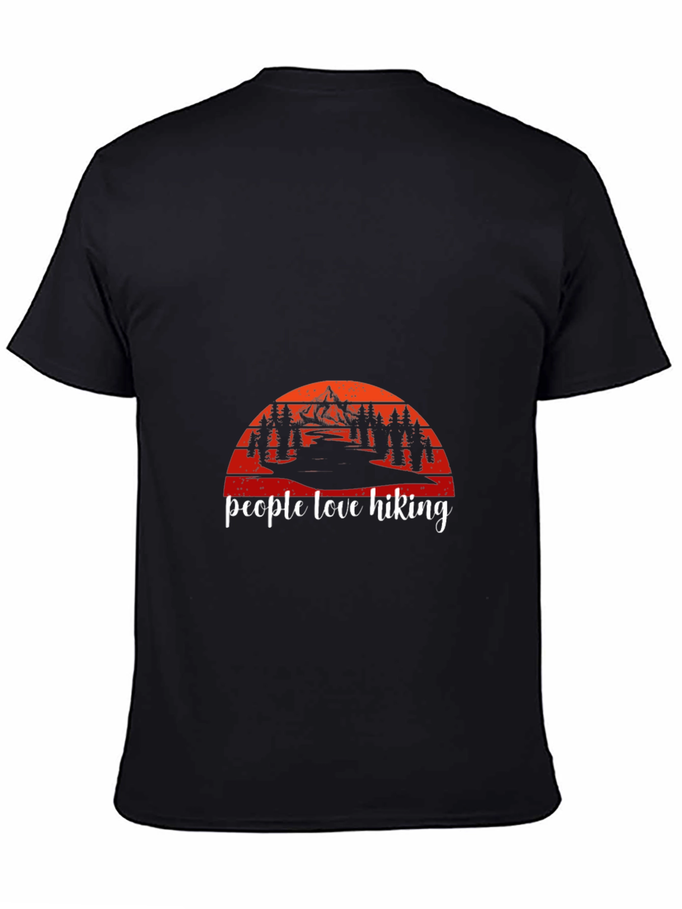 People Love Hiking Graphic Tee - Mountain Sunset