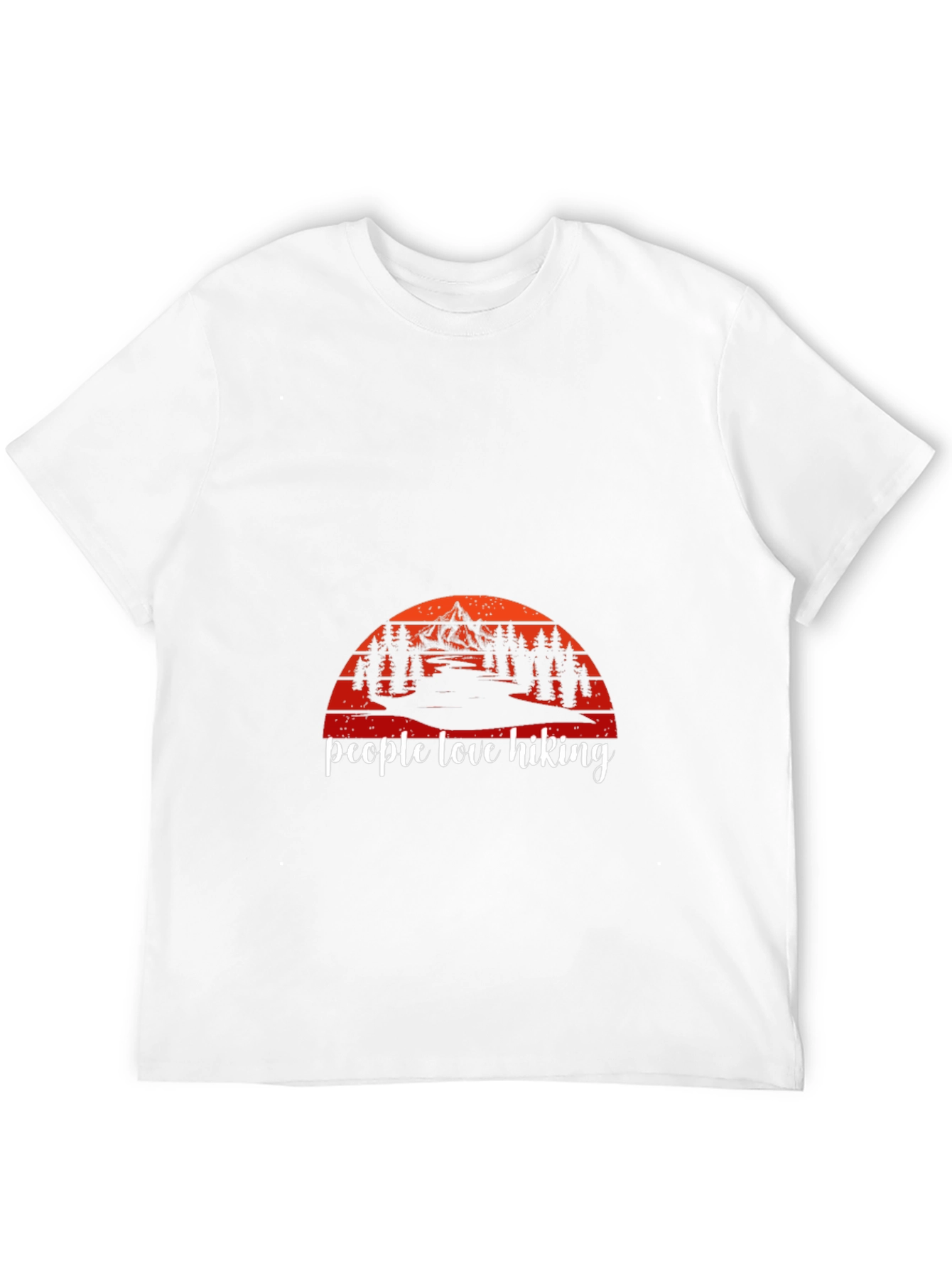 People Love Hiking Graphic Tee - Mountain Sunset