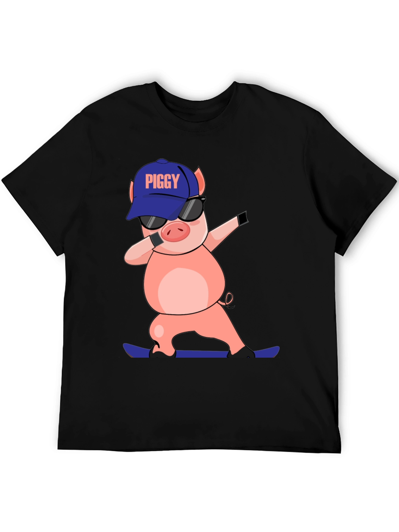 Dabbing Piggy T-Shirt - Cool Cartoon Tee